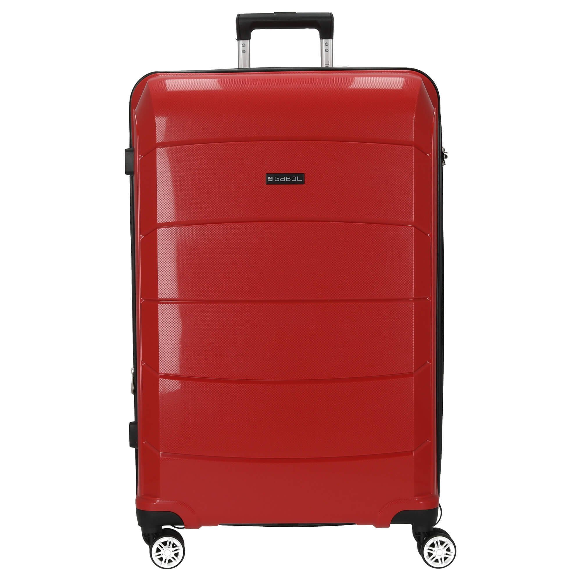 Trolley L, Midori 4-Rollen-Trolley 4 Gabol 75 - Rollen red cm