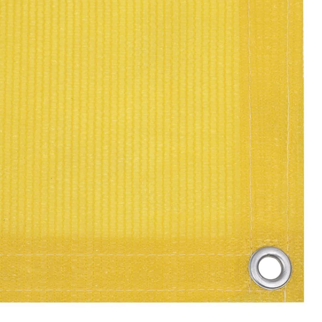 vidaXL Seitenmarkise 90 x 500 cm Balkon-Sichtschutz Gelb 90x500 cm HDPE