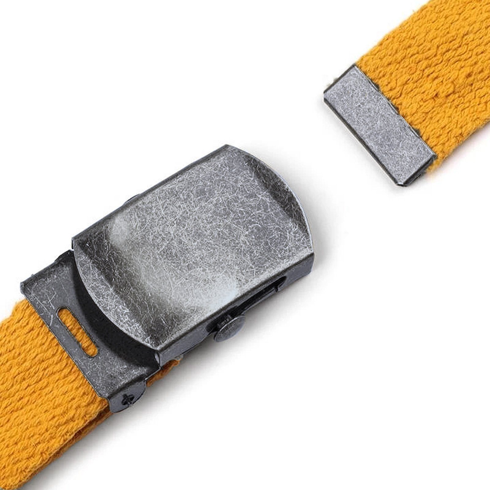 maDDma 3 Gürtelschnalle aus Metall mit Endstück Gurtstecker, 30mm