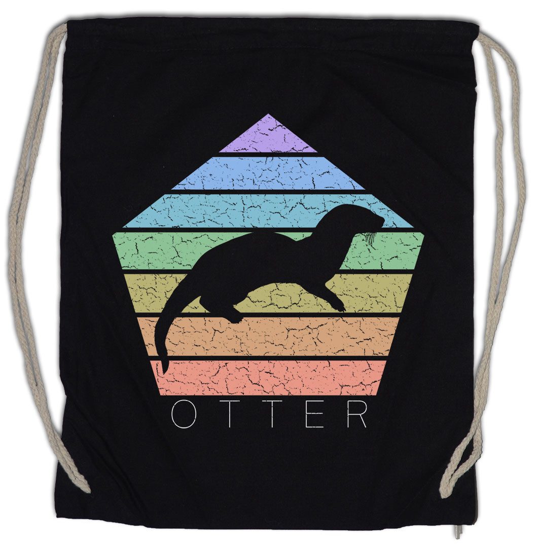 Turnbeutel Otter D Turnbeutel Retro Wildlife lontra Nutria Fischotter Seeotter