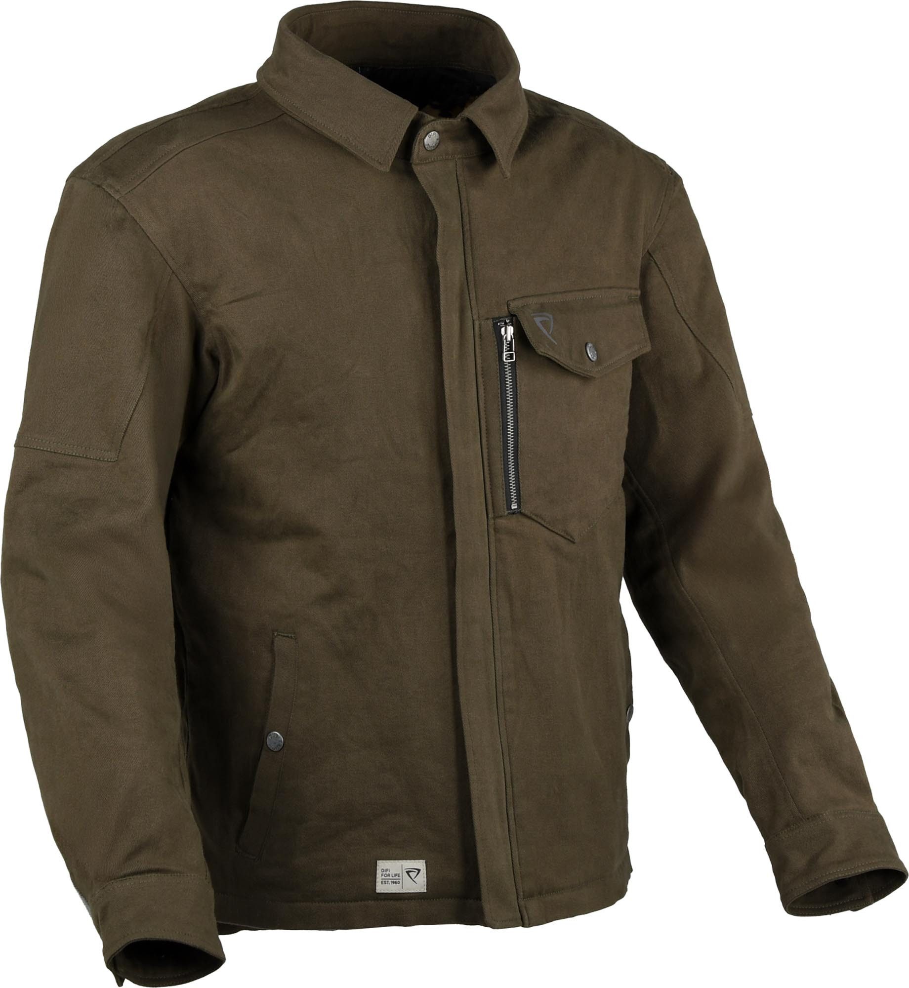 DIFI Motorradjacke Kingston Motorrad Hemd Rückenprotektor vorbereitet,Ellenbogenprotektoren enthalten,Schul
