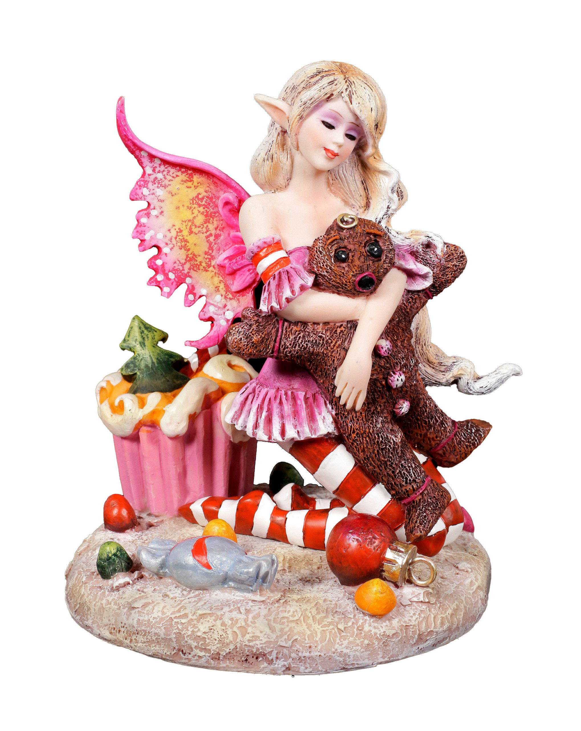 Figuren Shop GmbH Weihnachtsfigur Elfen Figur - Twas the Night - Amy Brown - Weihnachtsdeko Fantasy Fee (1 St)
