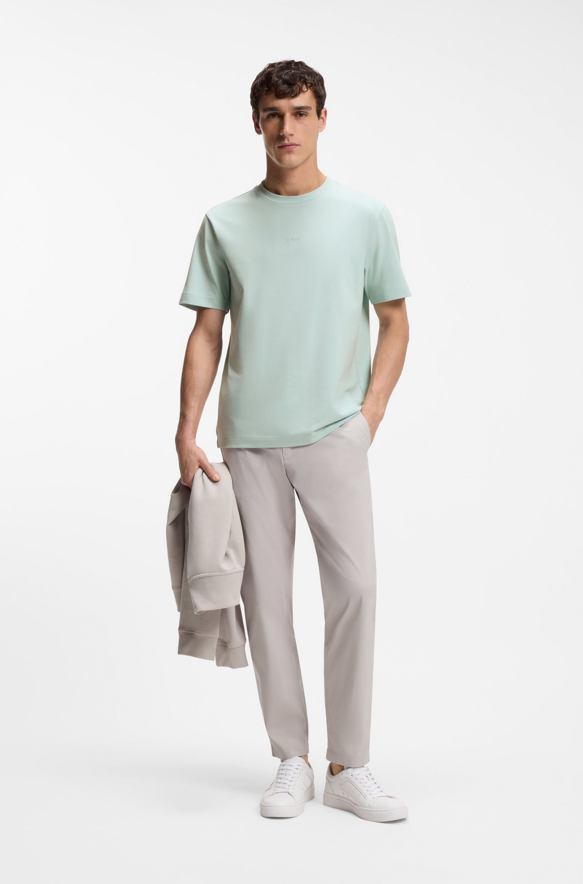 BOSS ORANGE T-Shirt TChup Relaxed Fit Stretch-Cotton-Jersey Rundhalsausschnitt