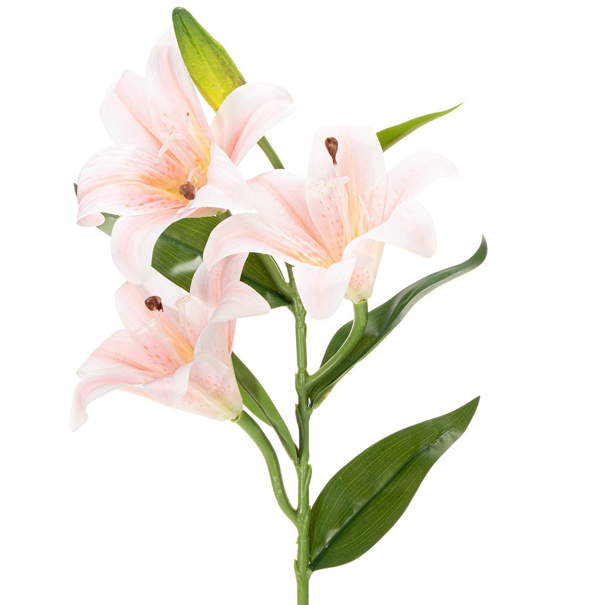 Kunstblume Künstliche Lilien für Hochzeitsdekoration und elegante, 2 Stück, Viana, Höhe 66 cm