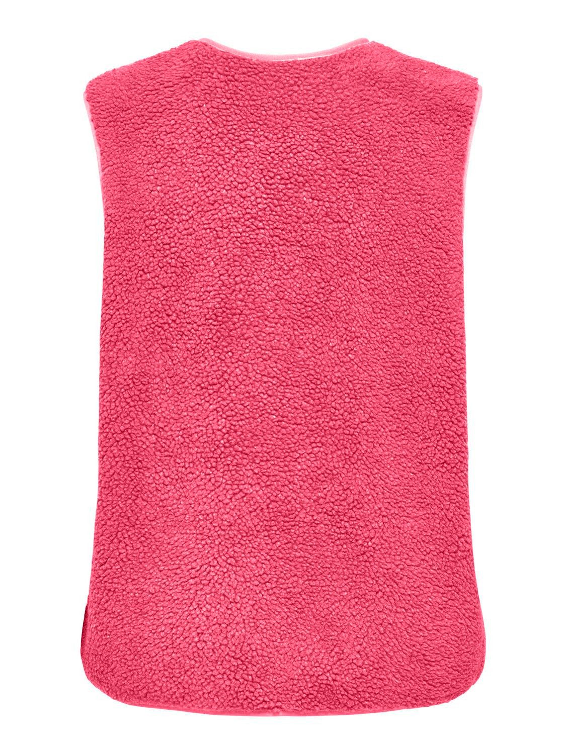 ONLY Plüschweste ONLBABY LIFE TEDDY VEST PNT CS Kunstfaser Plüsch