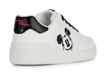 Geox J WASHIBA GIRL E Sneaker Slip On Sneaker, Schlupfschuh, Slipper mit Mickey Mouse Print