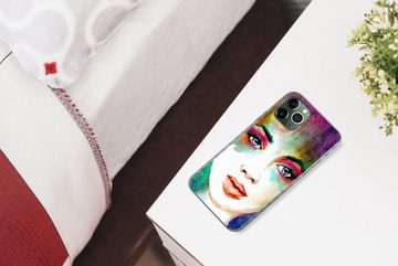 MuchoWow Handyhülle Frauenkunst mit vielen Farben, Handyhülle Apple iPhone 11 Pro Max, Smartphone-Bumper, Print, Handy