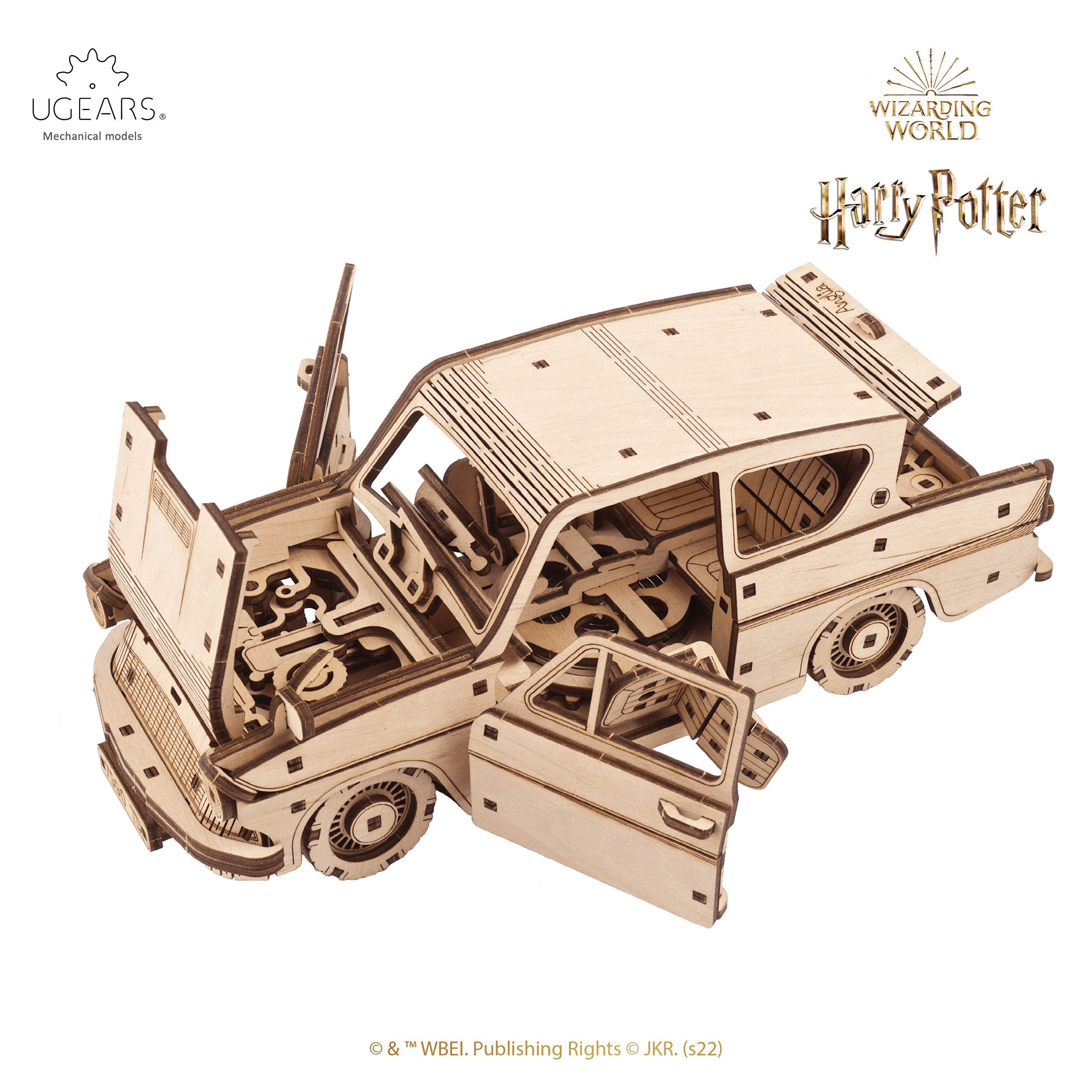 UGEARS Modellbausatz Fliegender Ford Anglia Harry Potter aus Holz, (246-tlg)