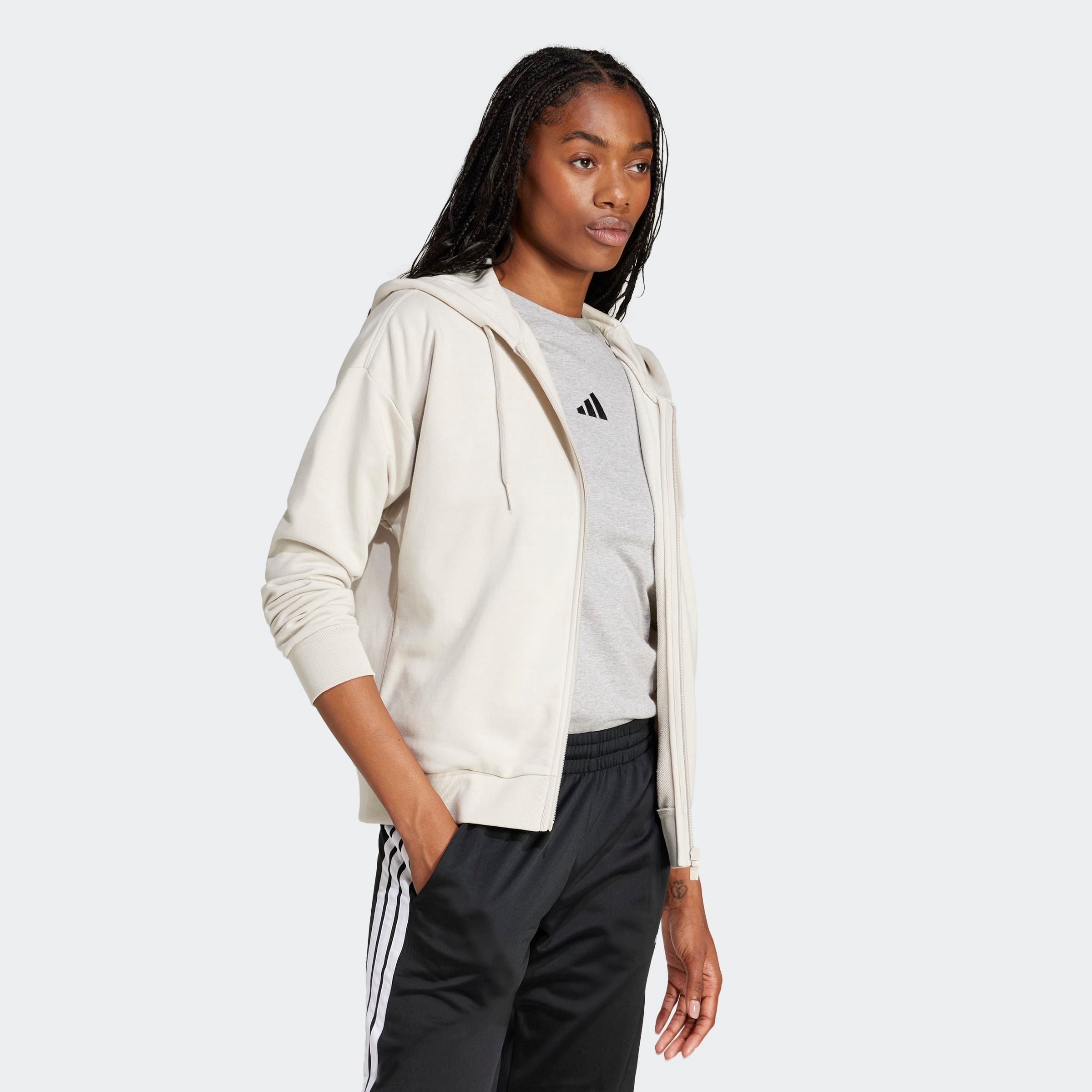 adidas Sportswear Kapuzensweatshirt ESSENTIALS LINEAR FRENCH TERRY