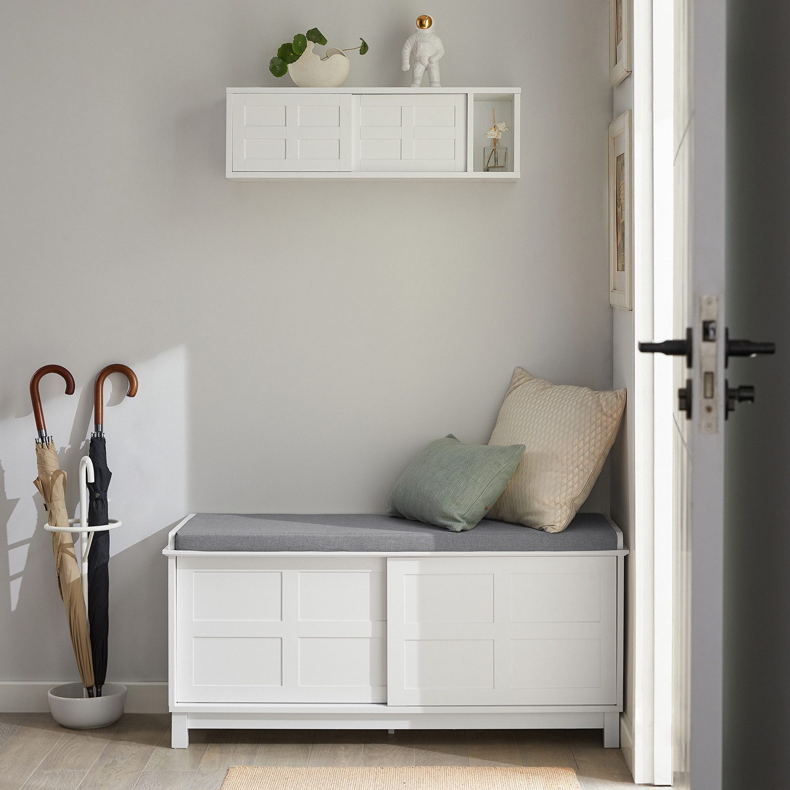 SoBuy Sitzbank FSR86, Schuhschrank schmal, Garderobenbank für Flur Eingangs günstig online kaufen