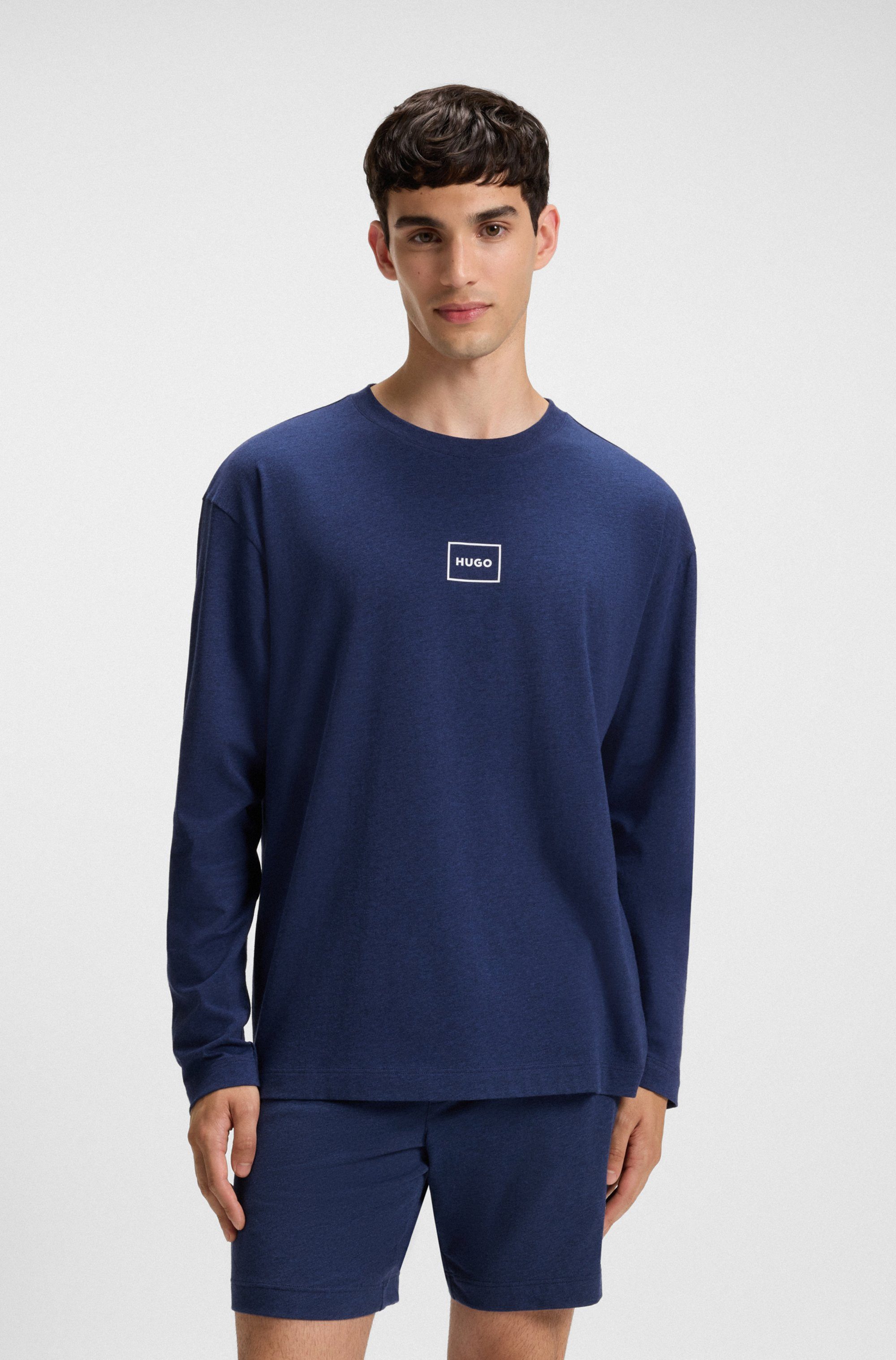 HUGO Langarmshirt T-Shirt Laze Longsleeve mit Rundhalsausschnitt günstig online kaufen