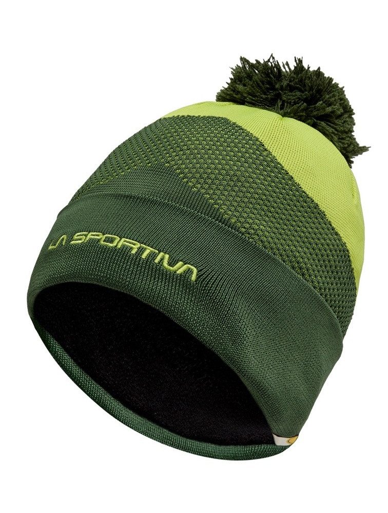 La Sportiva Beanie Wintermütze Knitty dunkelgrün/limegrün