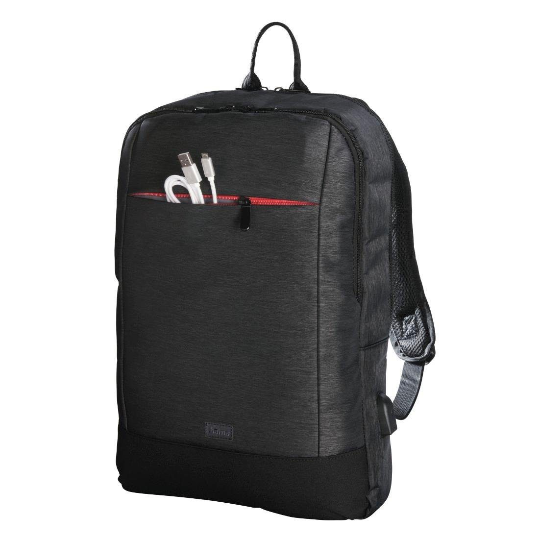 40cm Laptoptasche Notebook-Rucksack Manchester Hama bis 15,6"schwarz Laptop-Rucksack