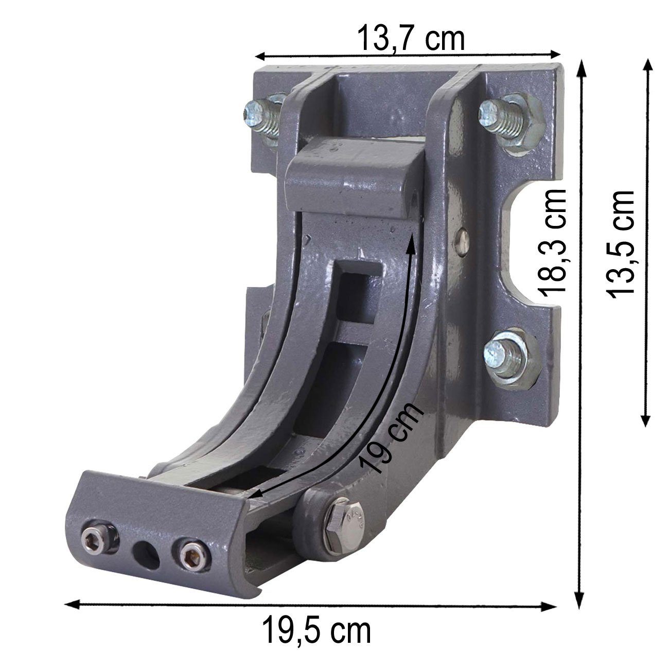 MCW Wandhalterung Wandhalterung-1, (mit Befestigungsmaterial, Halterung zur Wandmontage, pulverbeschichtet)