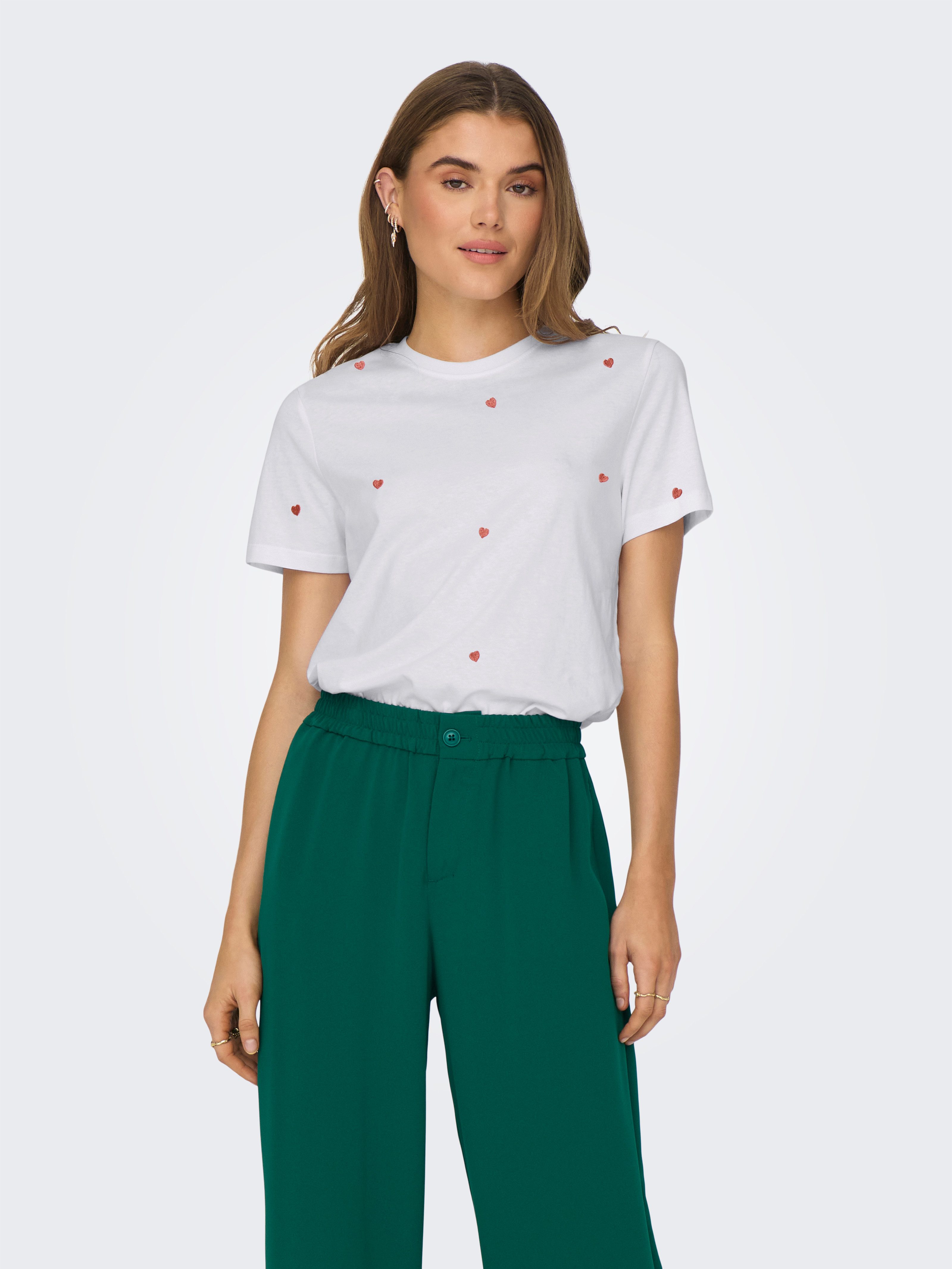 ONLY Kurzarmshirt ONLKETTY LIFE S/S O-NECK TOP JRS NOOS günstig online kaufen