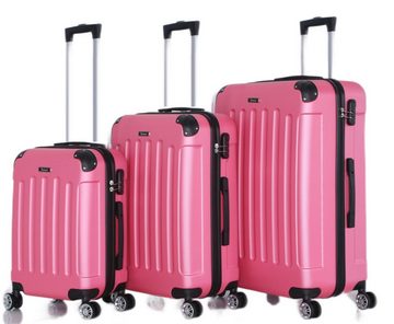 KESSMANN Kofferset Hartschalenkoffer Set 3 teilig Kofferset S-M L XL Koffer -VARIANTE-, 4 Rollen, (Koffer-Set, 3 tlg., Leichtgewicht Rollkoffer 360° Rollen Reisen Urlaub Reisekoffer Set), Trolley Gepäckset Hartschalenkoffer Urlaubskoffer Handgepäck Organizer