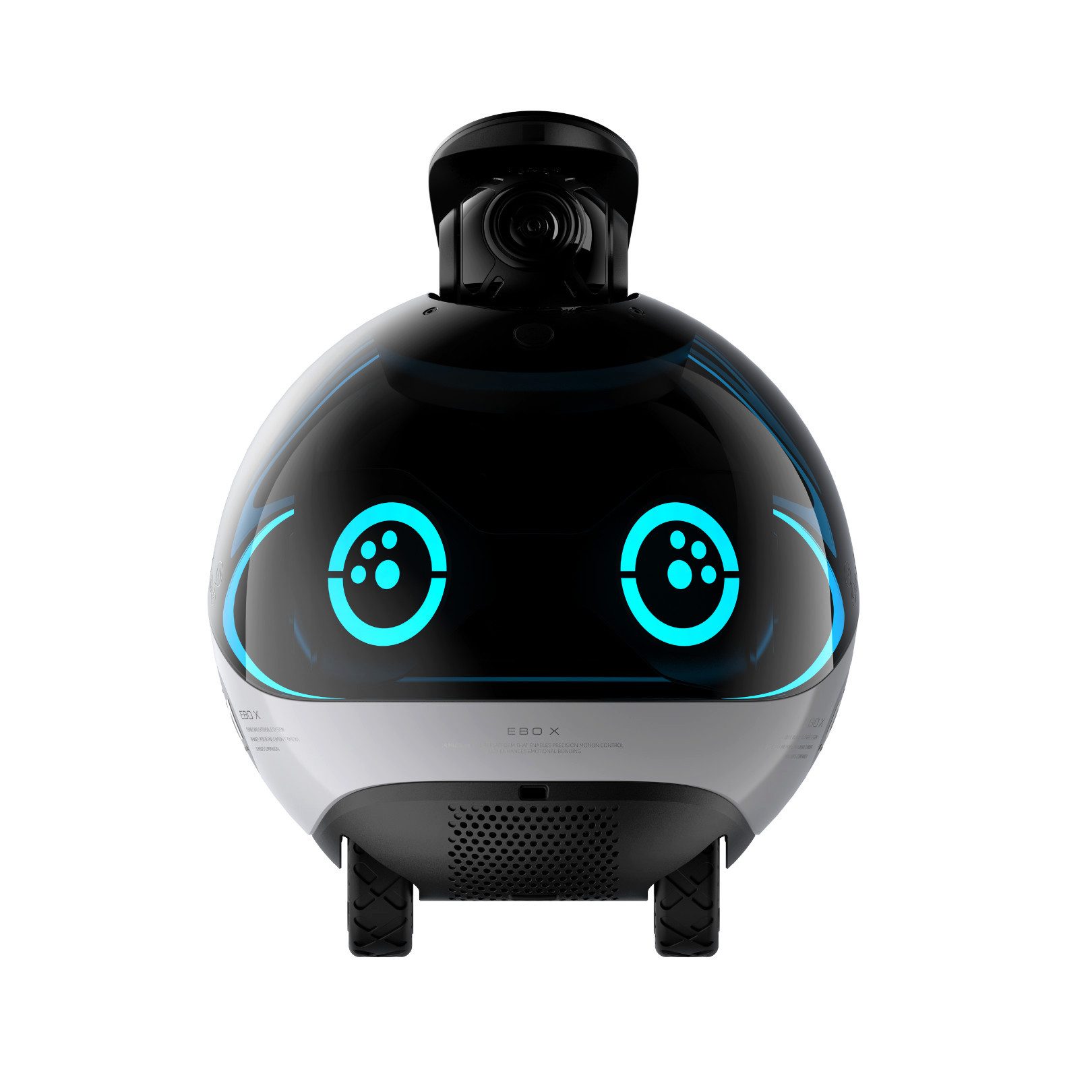 Enabot Smart Home Kamera EBO X: Familien‑Sicherheitsroboter kabellos, KI‑gesteuert & Sturzalarm (Innenbereich, Geräuscherkennung, KI integration, Sturz Erkennung, Einbruch Erkennung)