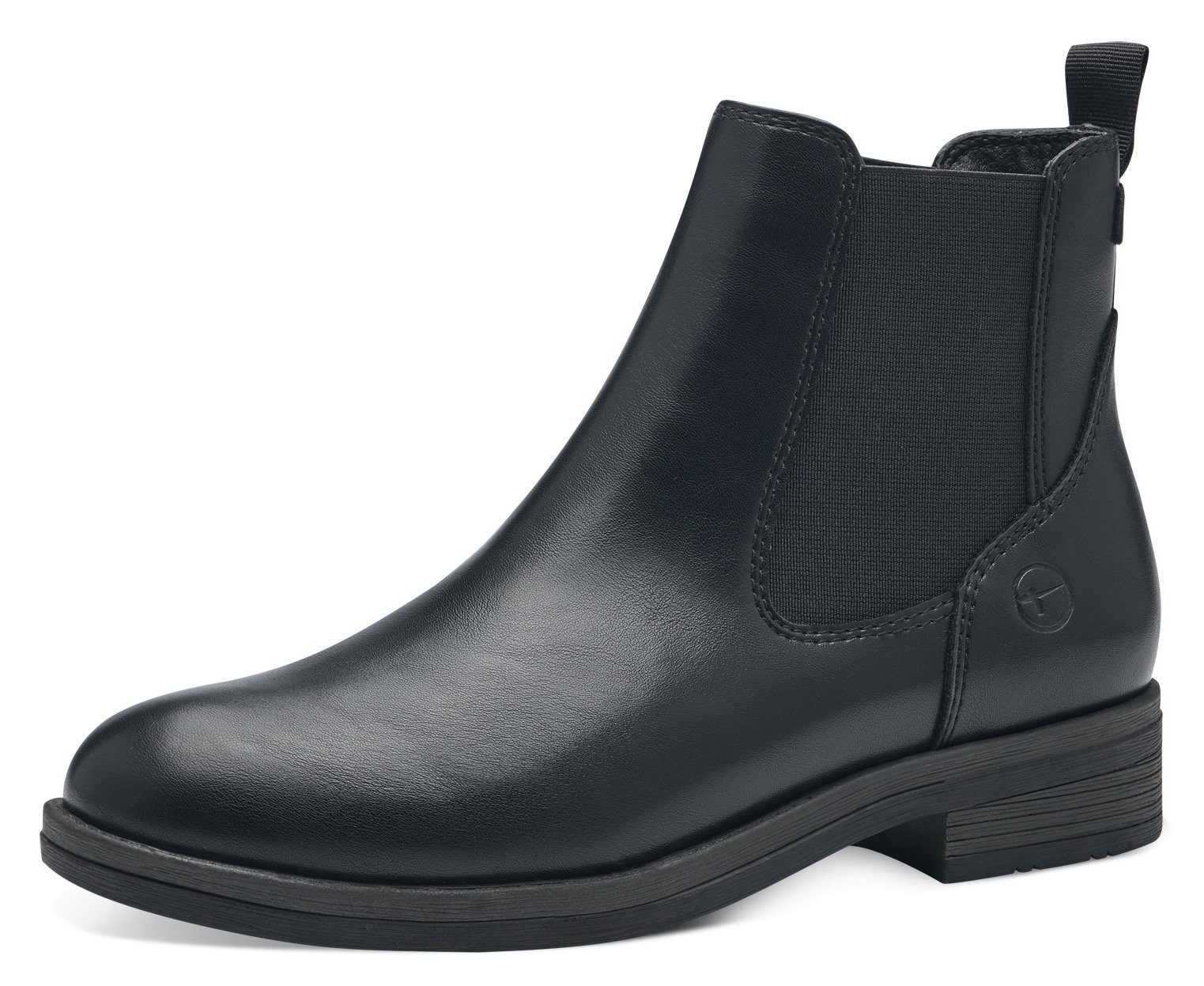 Tamaris Chelseaboots mit Anziehlasche, zum Schlupfen Schwarz (BLACK / 001)