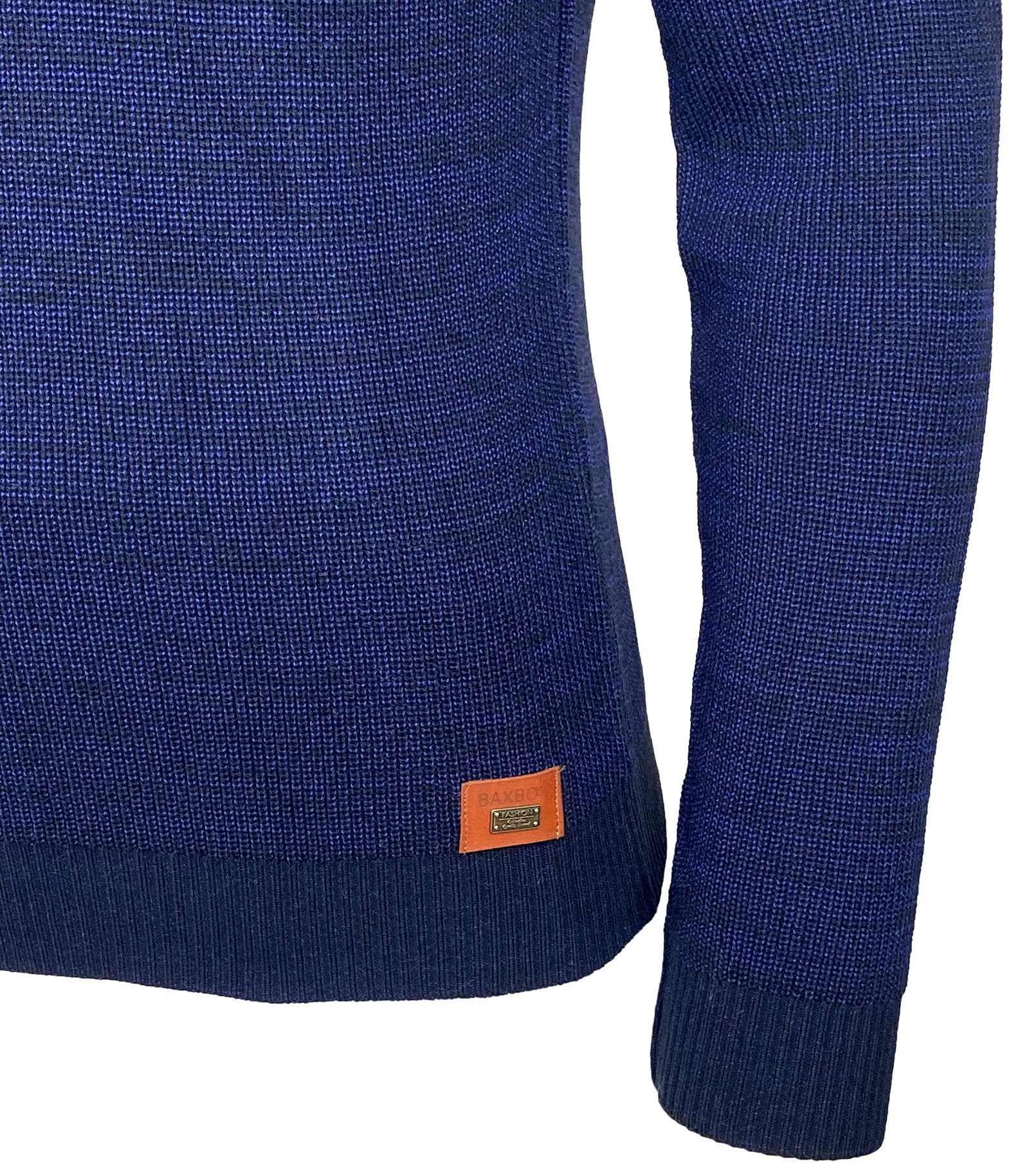 Baxboy Strickpullover Baxboy Herren Pullover V-Neck Strick-Pullover Moderner Männer 52205
