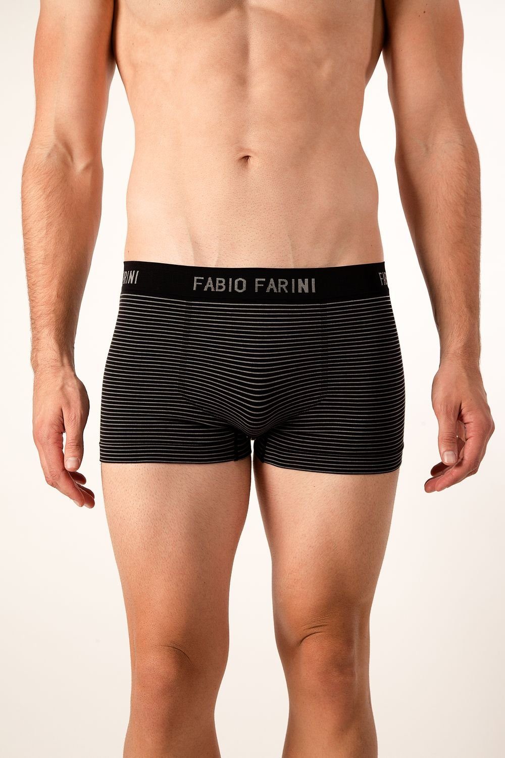 Fabio Farini Boxershorts Herren Retroshorts - Mehrpack aus weicher Microfaser (4-St) im sportlichen Look mit Logo-Bund, zufällig ausgewählte Farben