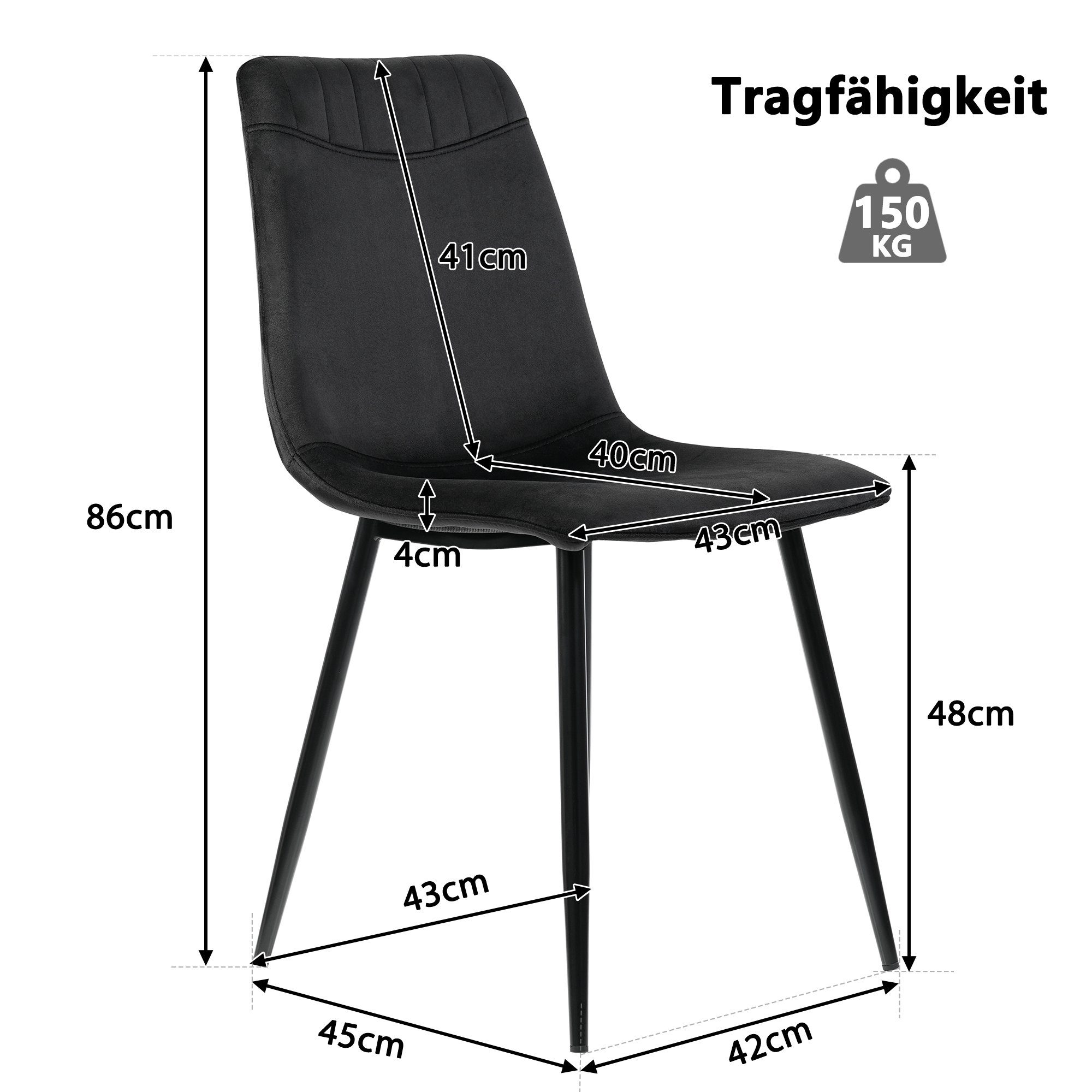 gemusterter elegante Esstisch 4 Set, Tisch und WISHDOR Stuhlset, Set mit (Modernes Stühlen Esszimmerstuhl Marmor 5-tlg., Küchen mit Esstisch, Esstisch Tisch- Stühlen Stühle), 4 und Essgruppe Klassische