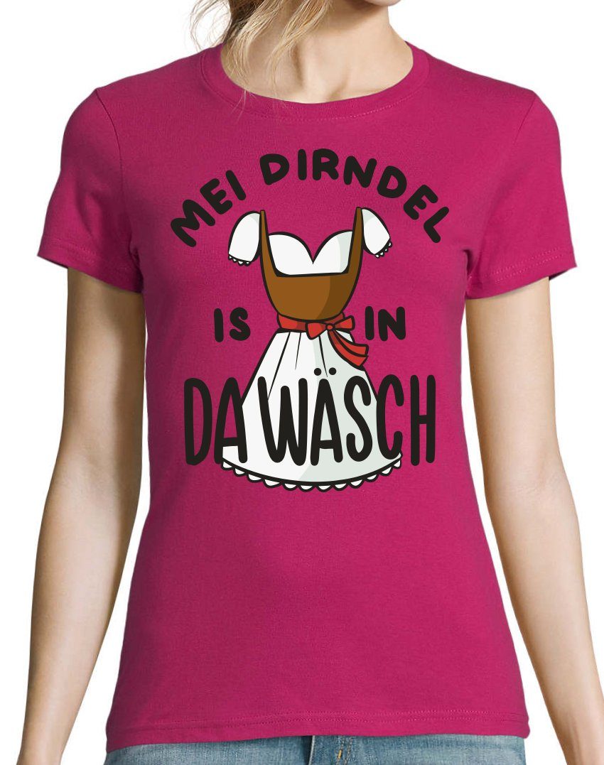 Youth Designz Print-Shirt MEI DIRNDEL IS IN DA WÄSCH Damen T-Shirt mit Fun- günstig online kaufen