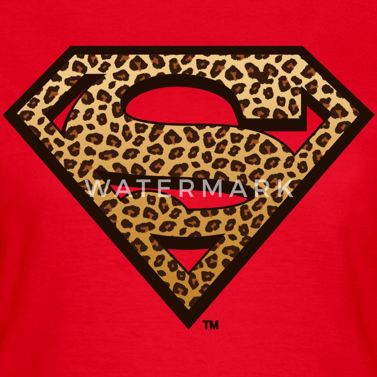 Spreadshirt T-Shirt Superman Leoprint Logo Frauen günstig online kaufen