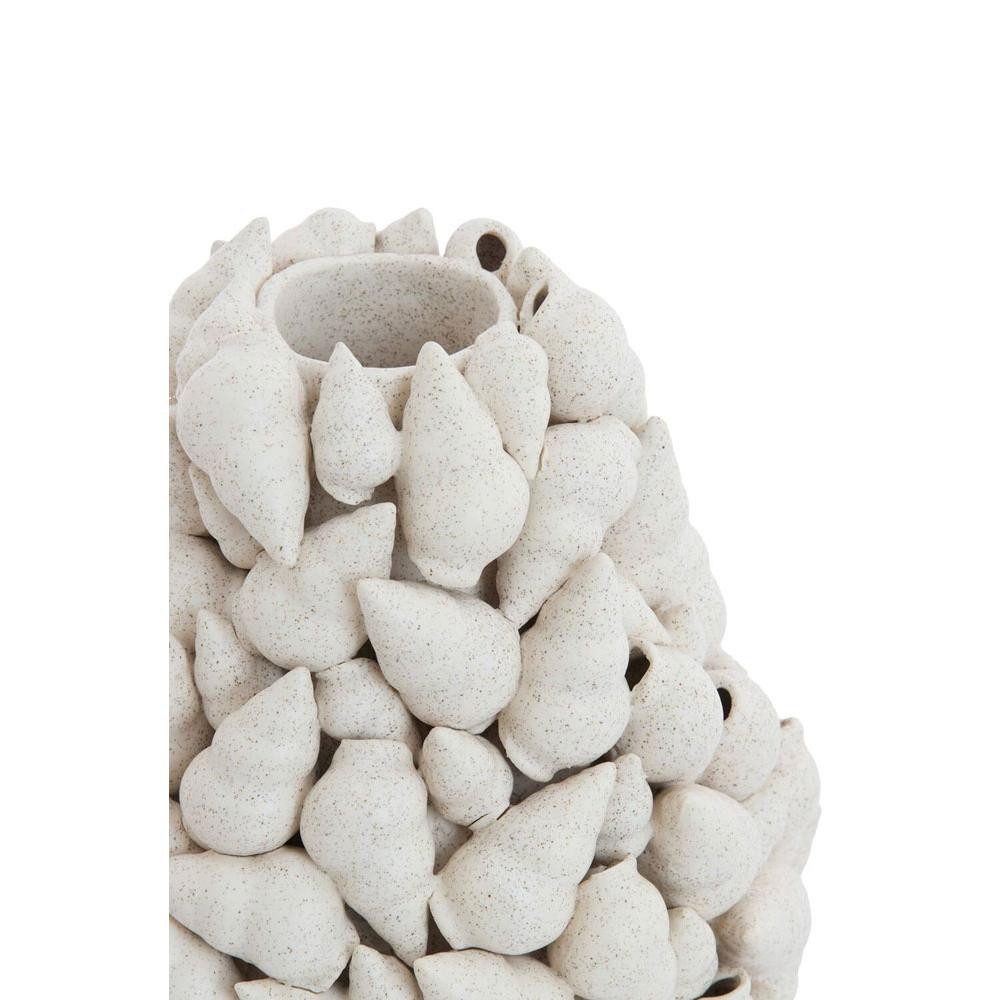 Light & Living Dekovase Vase mit Muscheln Georgia (16cm)