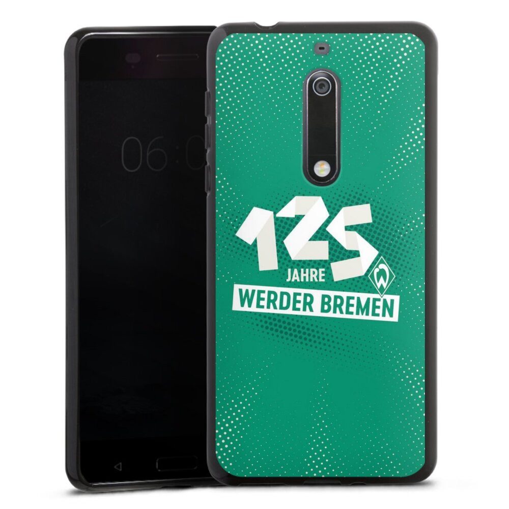 DeinDesign Handyhülle 125 Jahre Werder Bremen Offizielles Lizenzprodukt, Nokia 5 Silikon Hülle Bumper Case Handy Schutzhülle Smartphone Cover