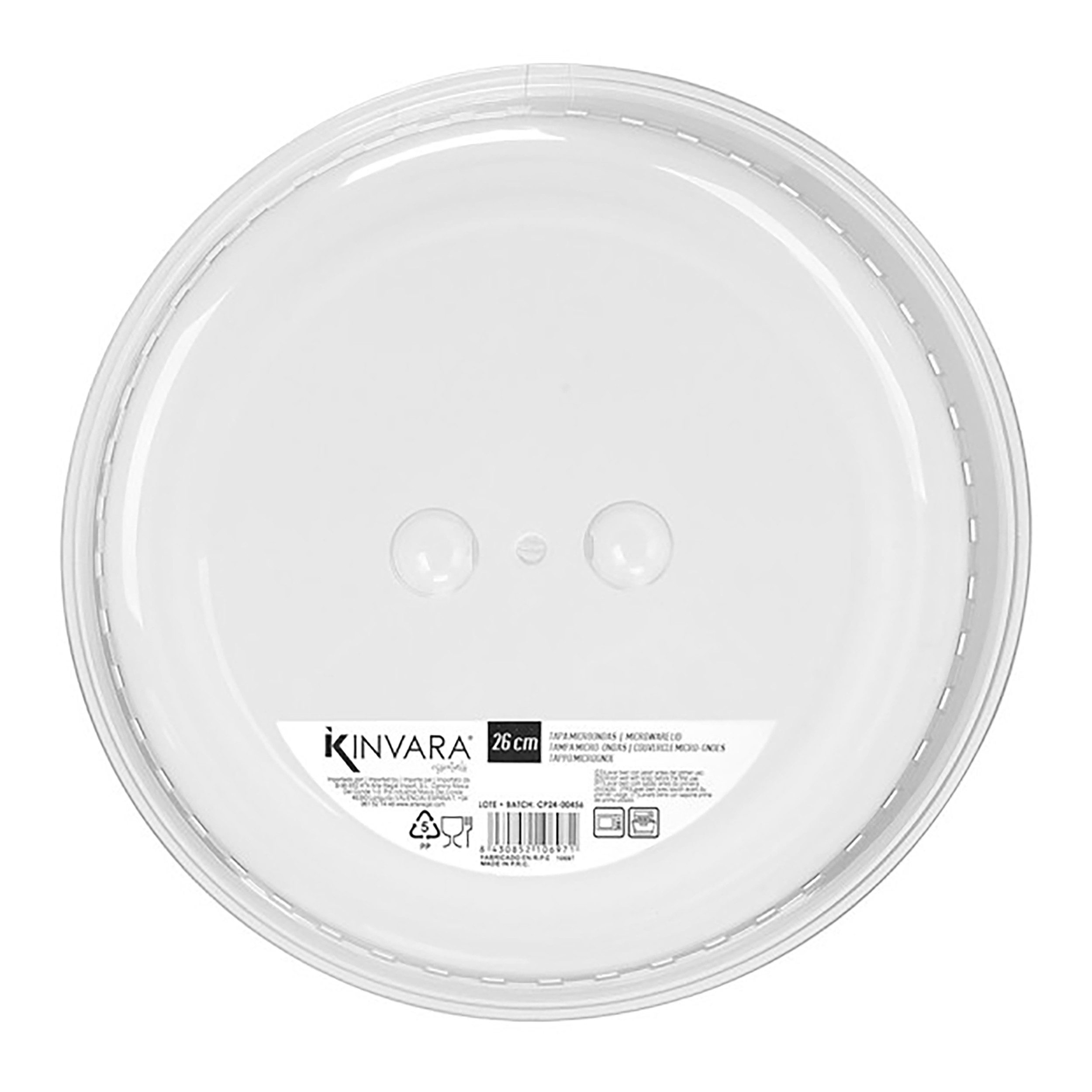 KINVARA Abdeckhaube MIKROWELLEN ABDECKHAUBE Ø26cm Abdeckhaube Mikrowellenhaube 71, Deckel Mikrowellengeschirr Mikrowellen Haube Tellerhaube Spritzschutz