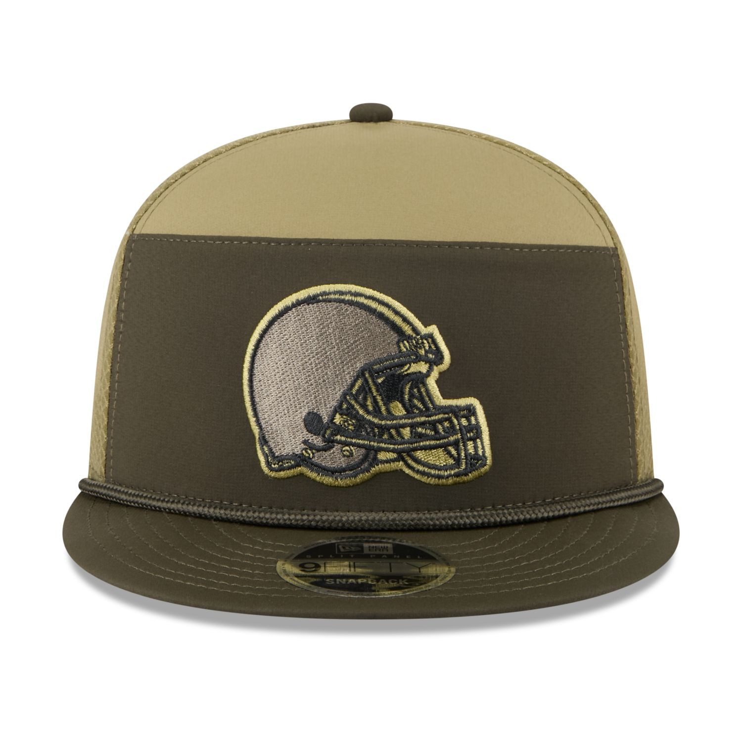 New Era Snapback Cap 9Fifty Split Panel SALUTE Cleveland Browns