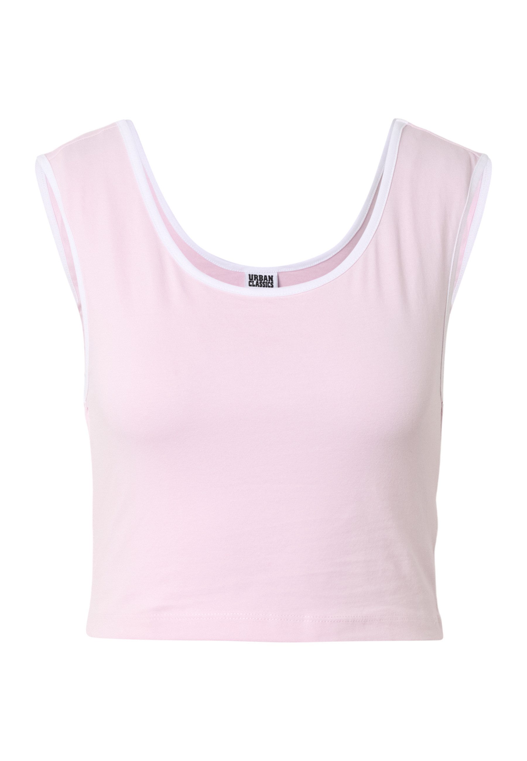 URBAN CLASSICS T-Shirt Urban Classics Ladies Contrast Cropped Top (1-tlg)