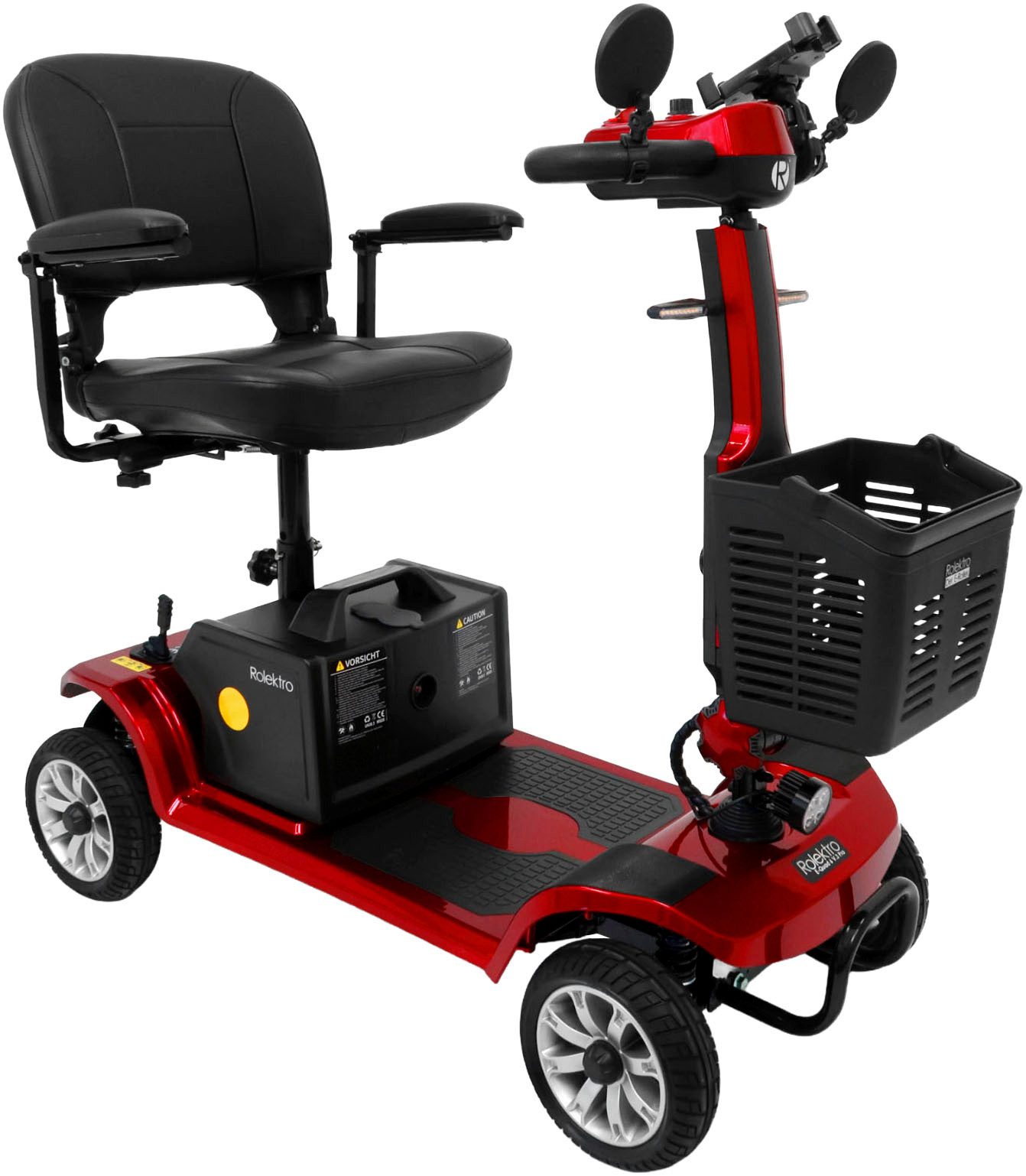 Rolektro Elektromobil E-Quad 6 V.3 Pro, Rot, 24V-20Ah Lithium-Akku, 300 Watt, 6 km/h