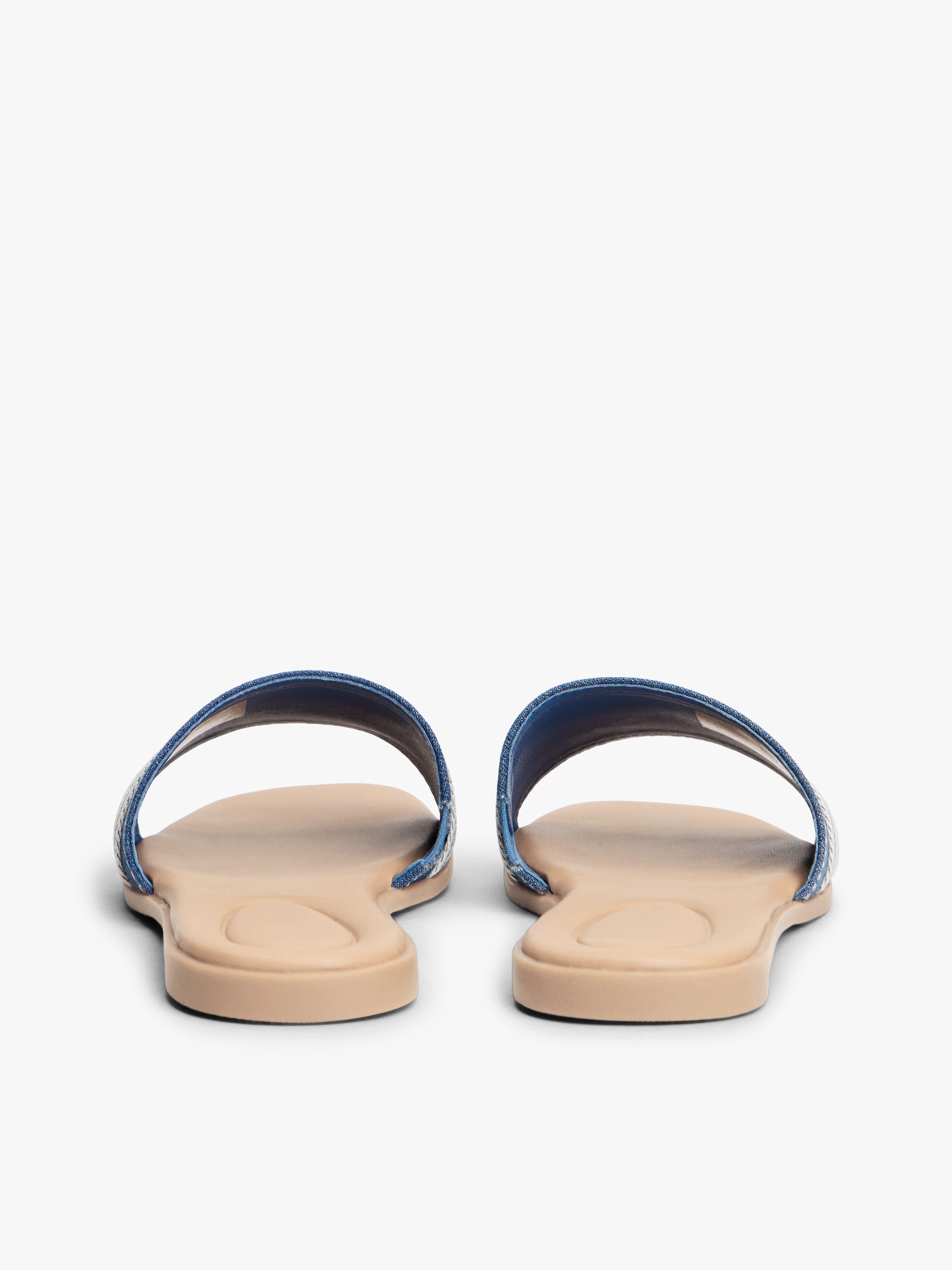 Tommy Hilfiger FLAT MULE WEBBING Pantolette Sommerschuh, Flats mit modischem Kontrastbesatz