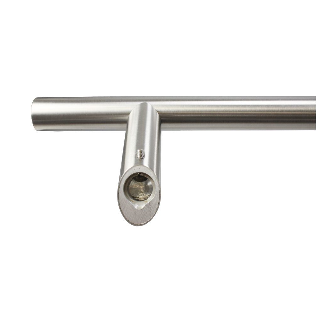 heicko e-ast GmbH Stoßgriff Haustürgriff Edelstahl "Vanessa", Stoßgriff mit 45° Stützen Ø 30 mm