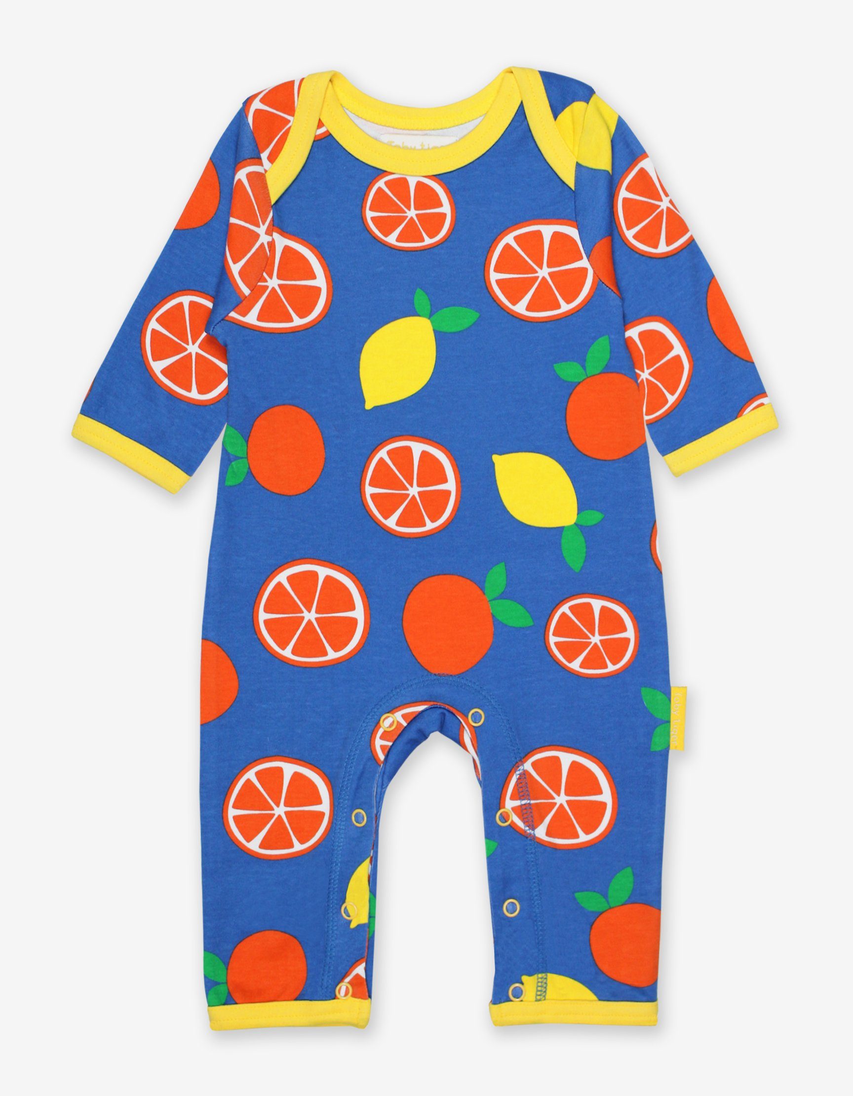 Toby Tiger Schlafanzug Schlafanzug mit Orangen und Zironen Print