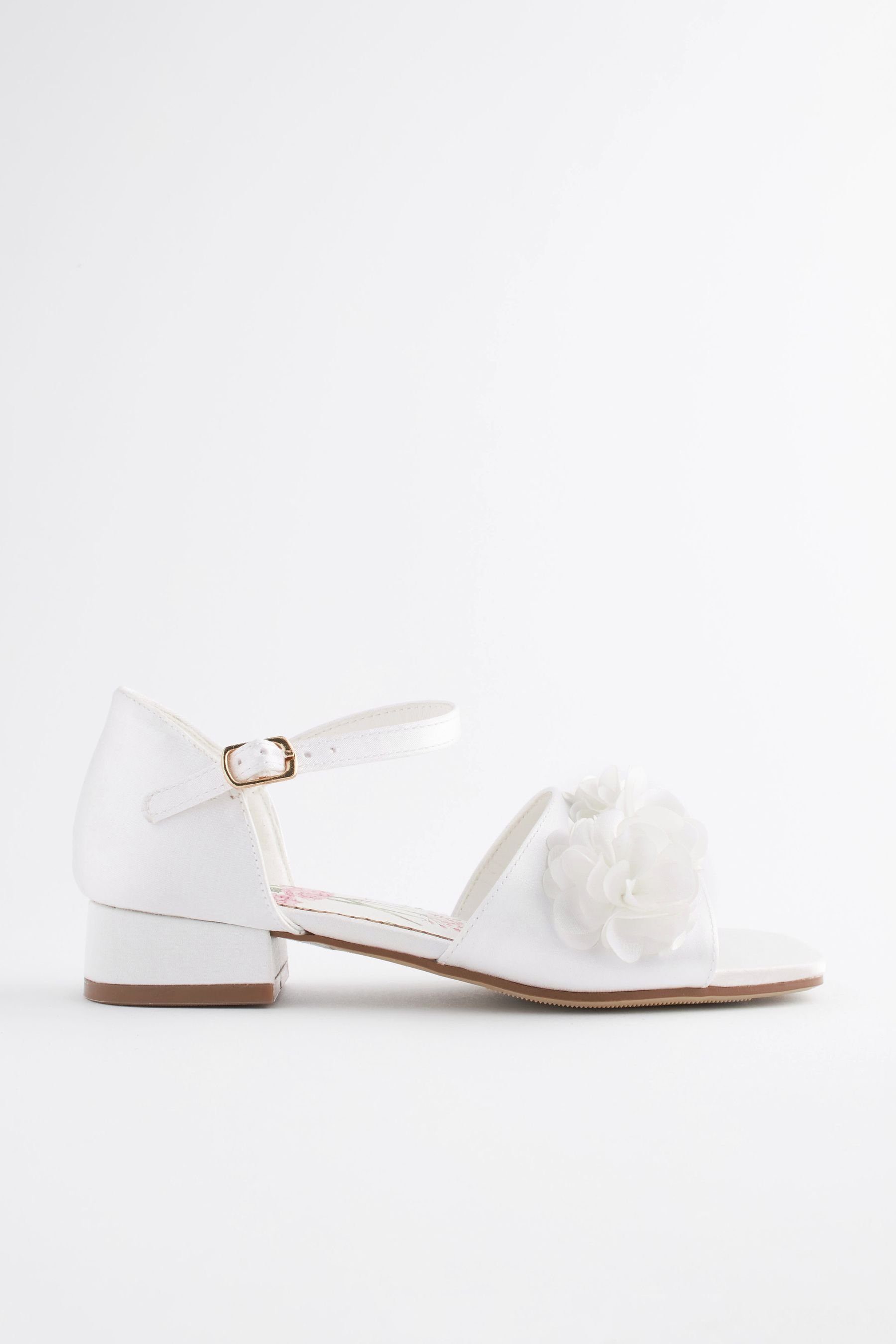 Brautjungfernkleid aus Satin Sandalette