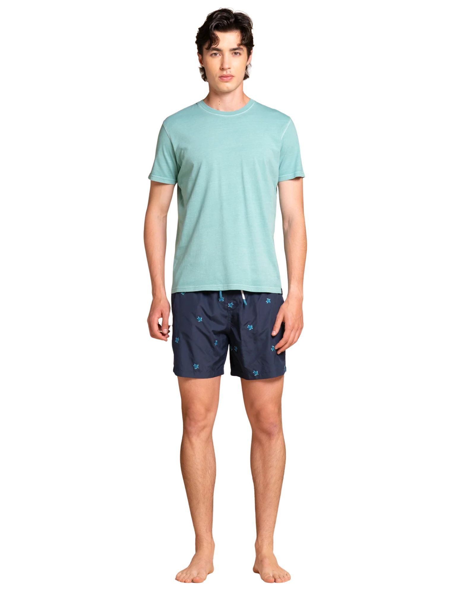 IMPURE Kurzarmshirt - modisches italienisches kurzarm Basic Shirt