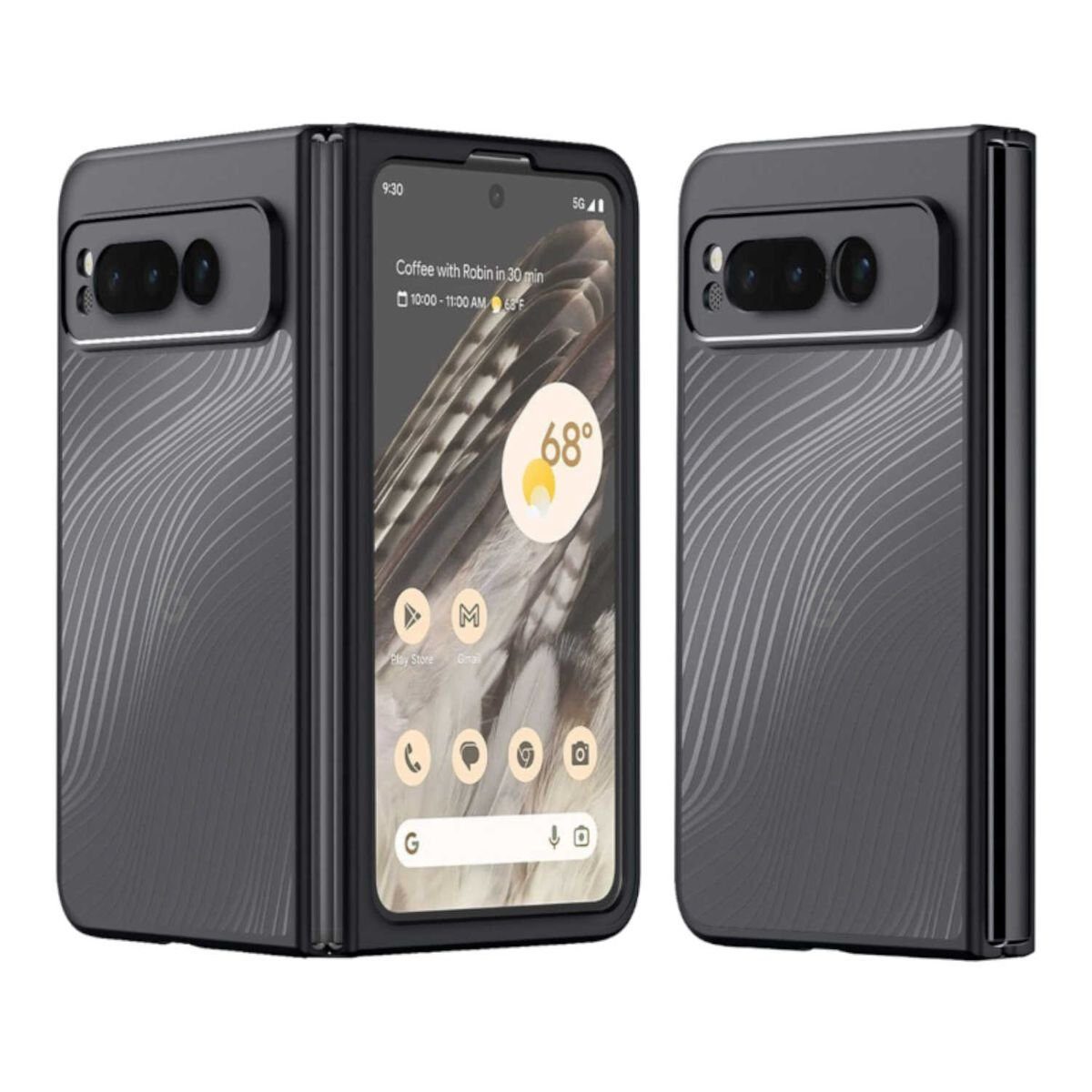 Wigento Handyhülle Für Google Pixel Fold Aimo Series TPU / PC Hülle Cover Schutzhülle