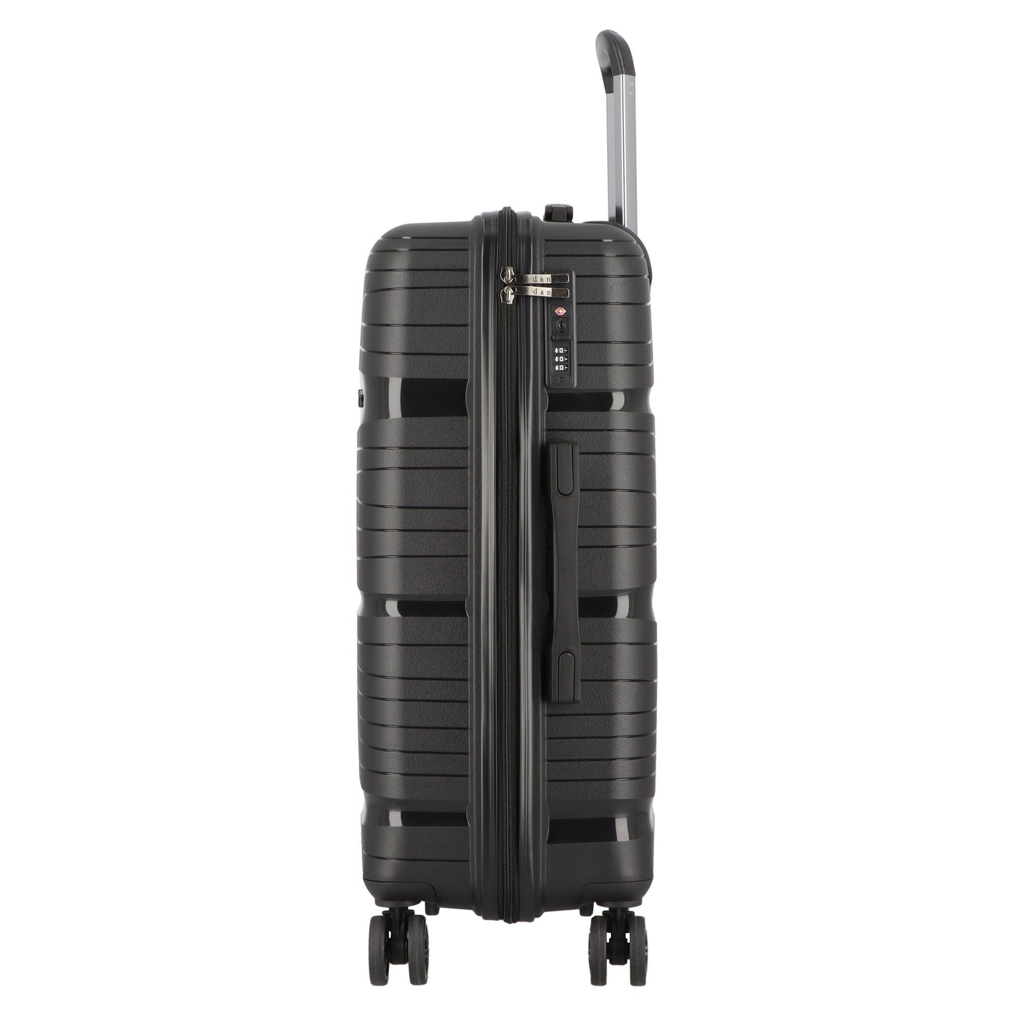 D&N Trolleyset Travel Line 4300, 4 Rollen, (3-teilig, 3 tlg), Polypropylen