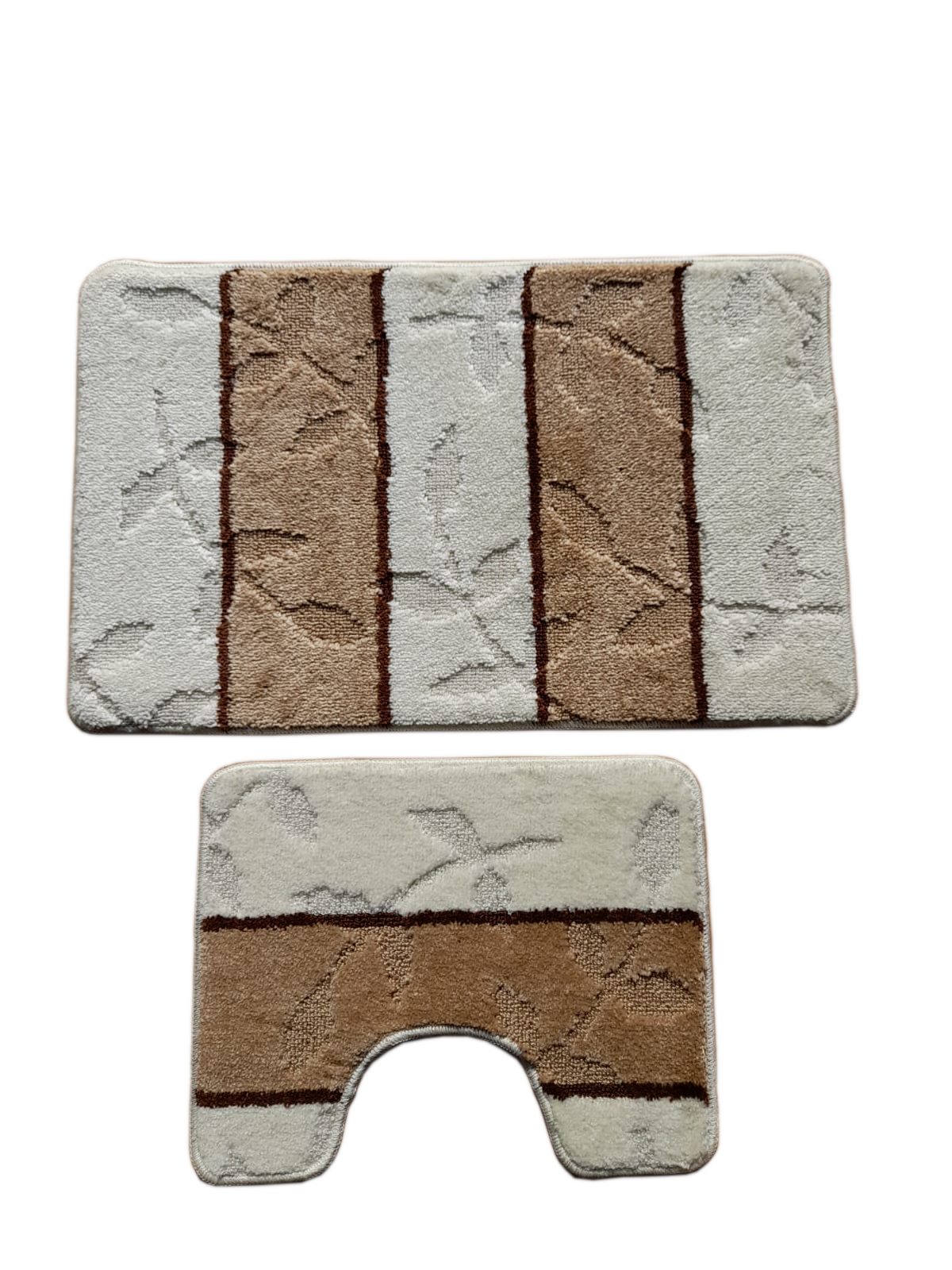 oKu-Tex Badematte Badgarnitur 2-teilig mit Ausschnitt, weich & rutschfest, günstig online kaufen