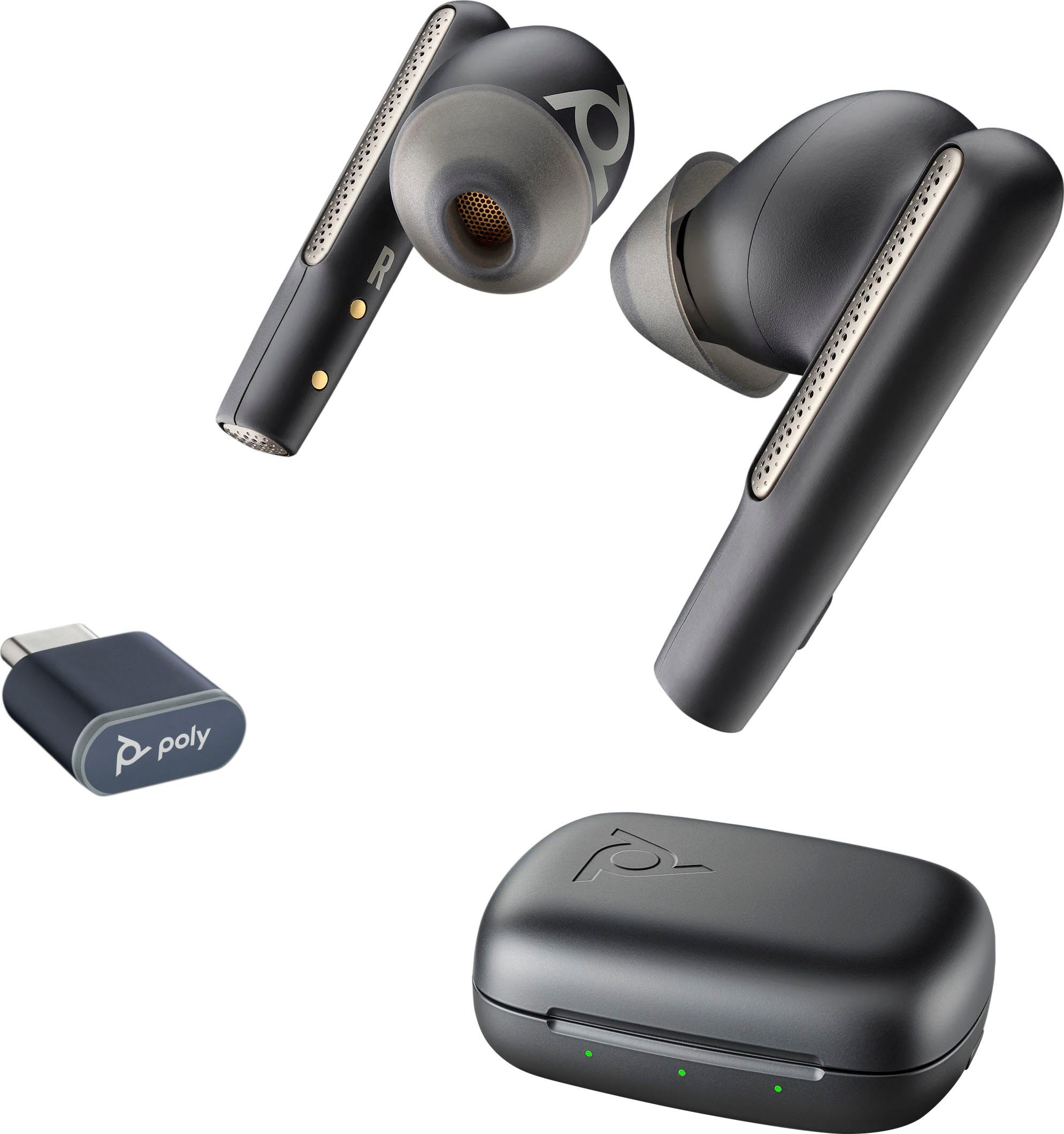 Poly Voyager Free 60 wireless In-Ear-Kopfhörer (Active Noise Cancelling (ANC), UC USB-C/A)