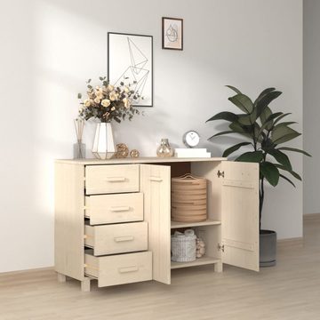 vidaXL Anrichte Sideboard Honigbraun 113x40x80 cm Massivholz Kiefer