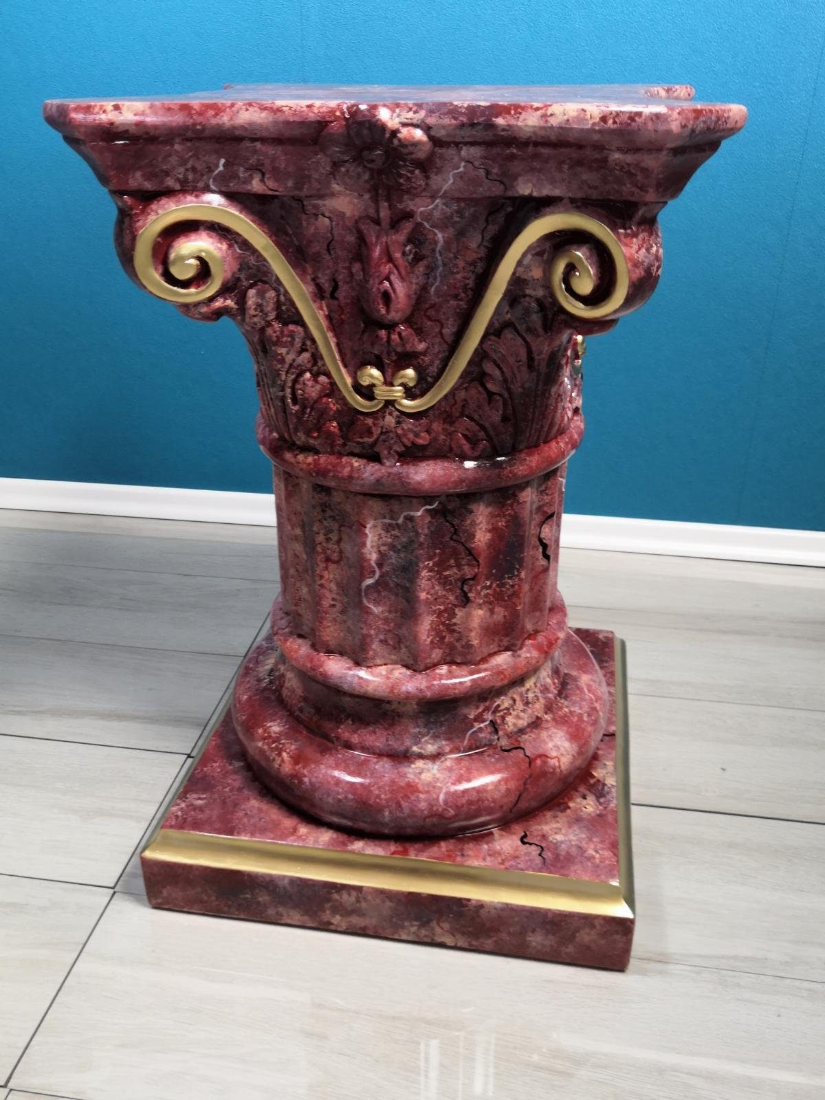 JVmoebel Skulptur Römische Skulptur Deko Statue Ständer Figur Marmor Säulen Säule