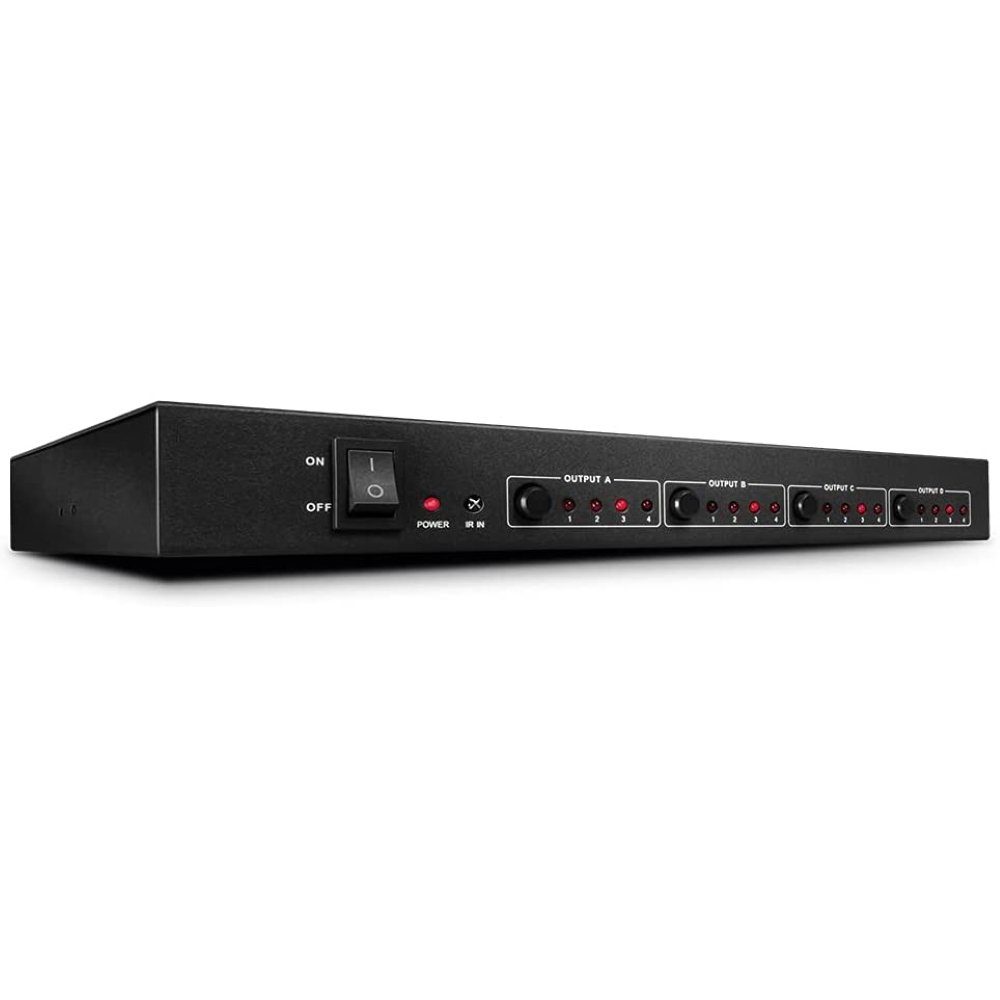 Audio / Video Matrix-Switch 38152 4 x 4 Port HDMI - Matrix-Switch - schwarz