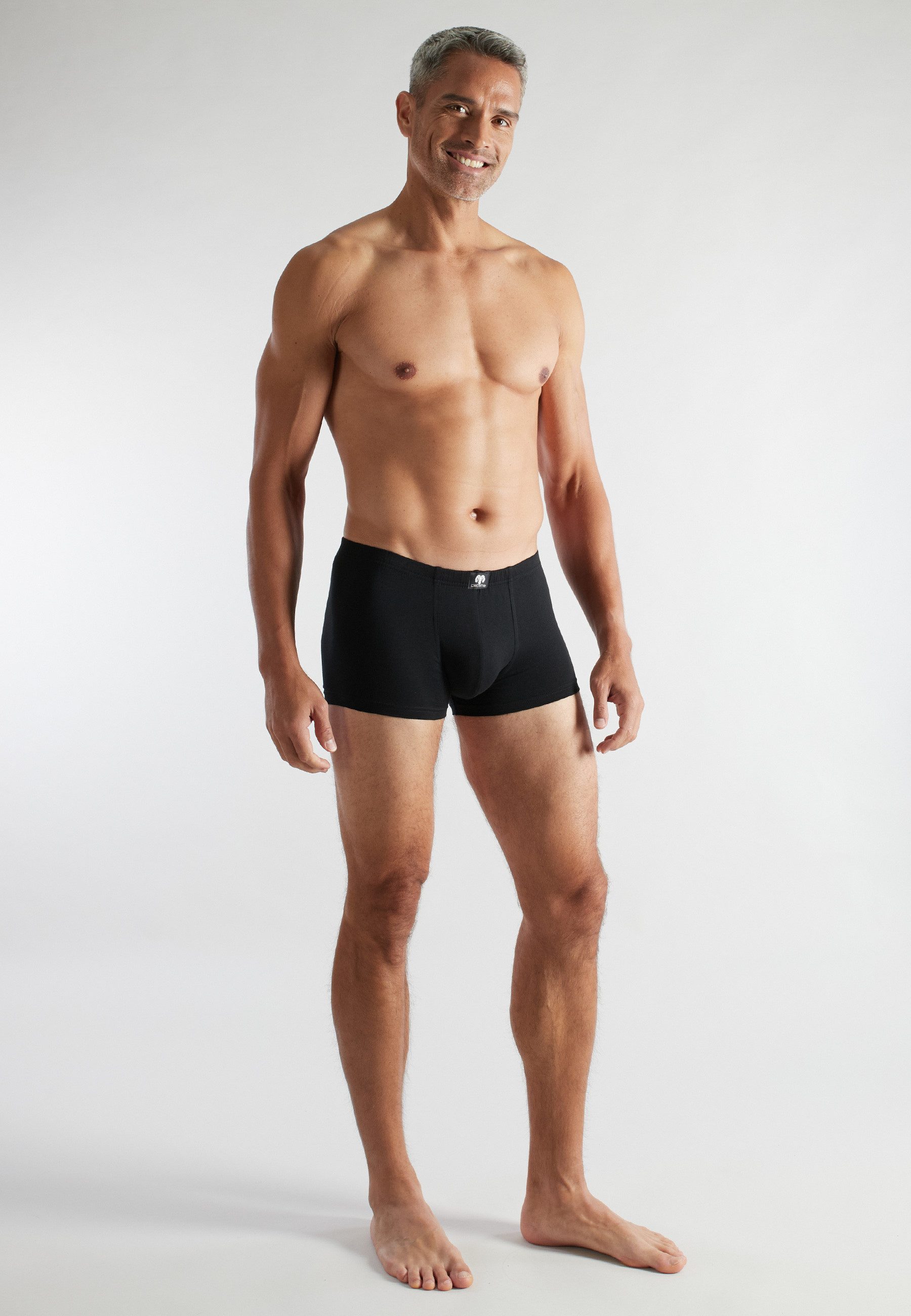 CECEBA Boxershorts CECEBA Herren Pants schwarz uni 10er Pack (10-St)
