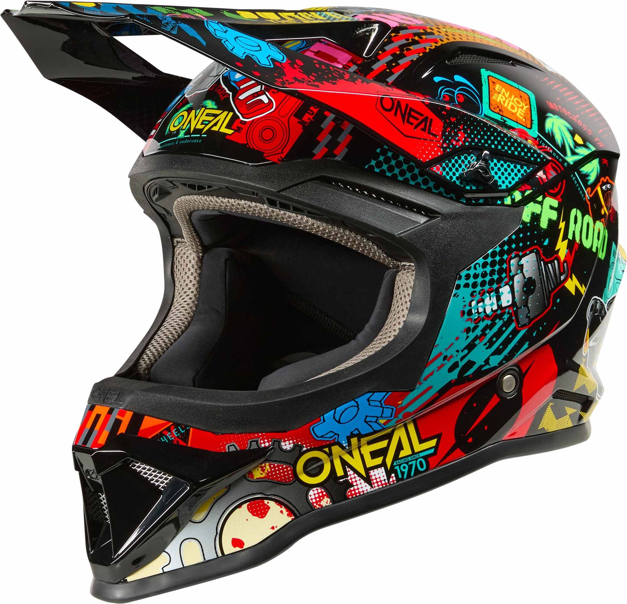 O’NEAL Motorradhandschuhe 1SRS VIBRANT Jugend Motocross Helm absorbierend herausnehmbares