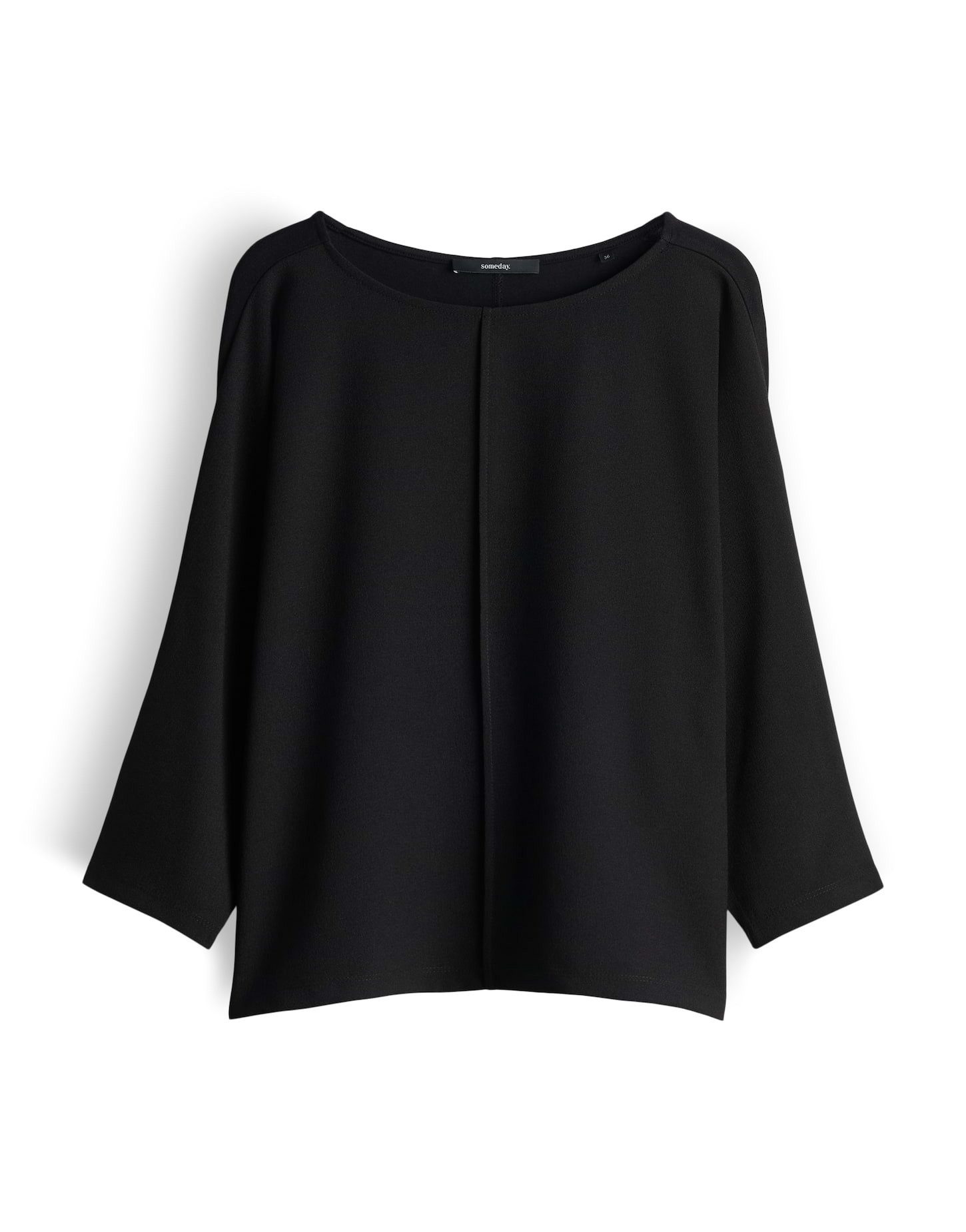 someday 3/4-Arm-Shirt KALOTTA Regular im Materialmix schmal zulaufend, dezente Struktur, fließender Fall
