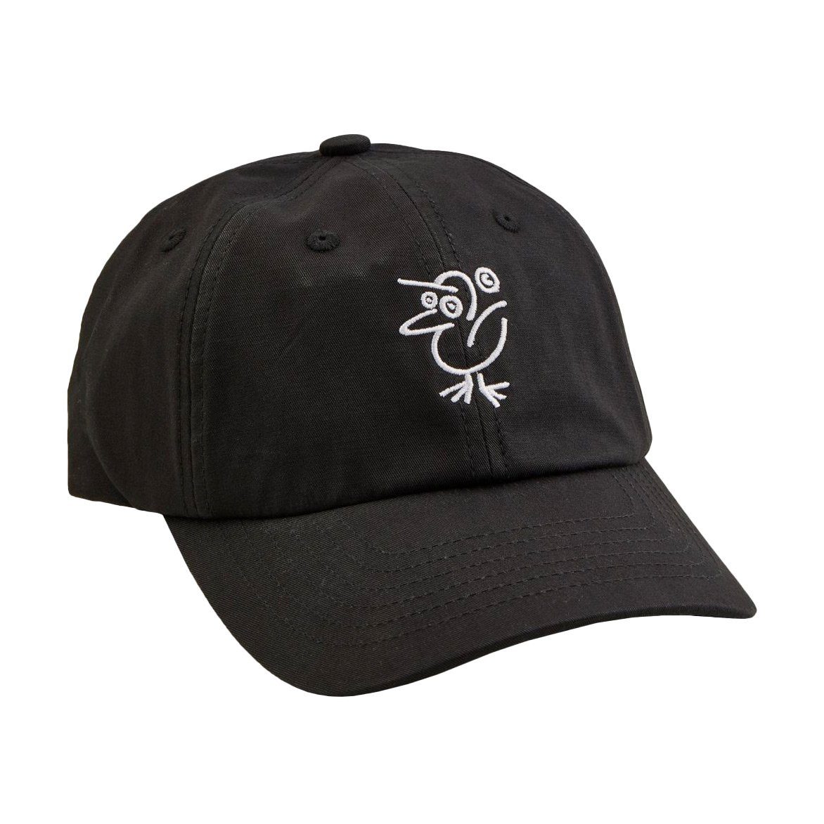 Cleptomanicx Baseball Cap Sketch Gull - black