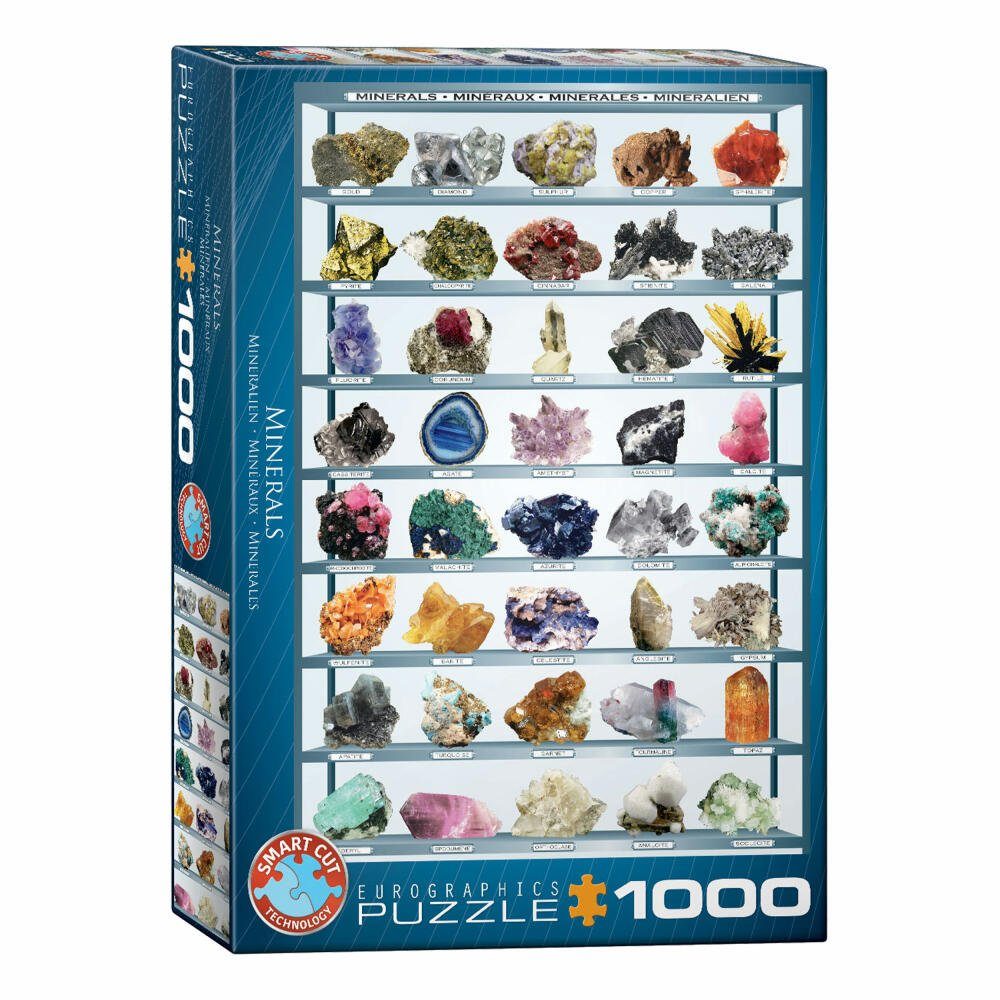 EUROGRAPHICS Puzzle Mineralien, 1000 Puzzleteile